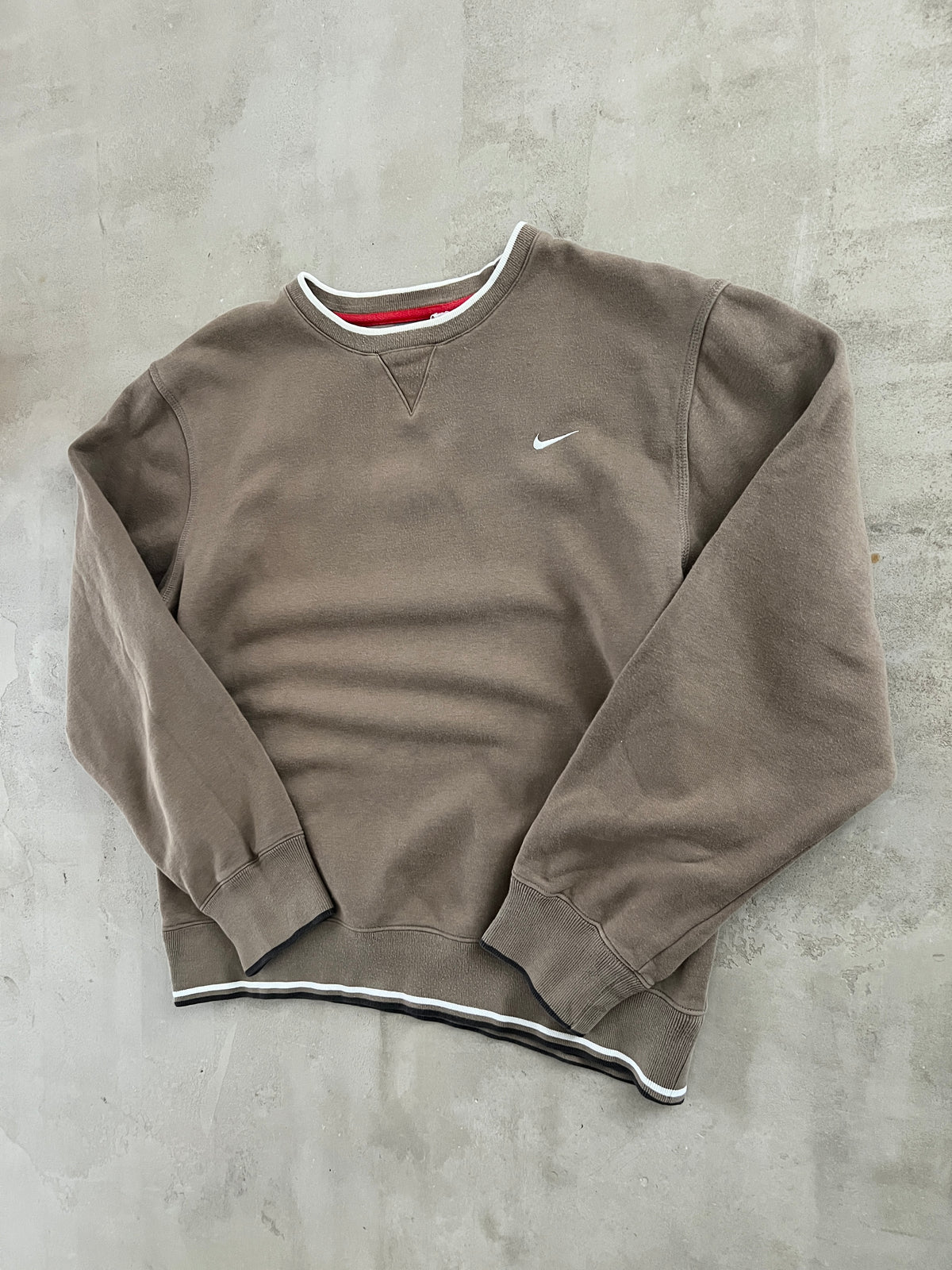 MOCHA NIKE SWEATER - 2000S - S