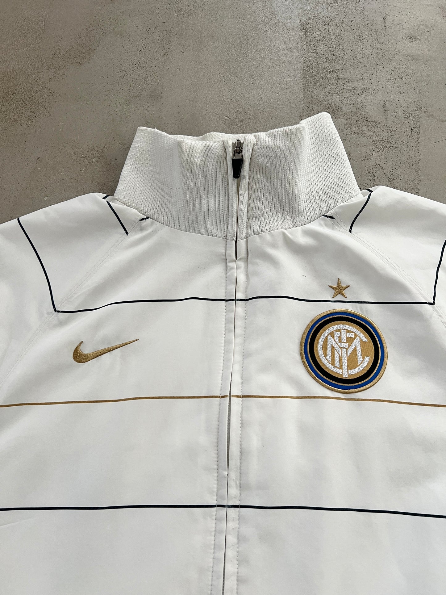 WHITE INTER MILAN TRACK JACKET - 2000S - M