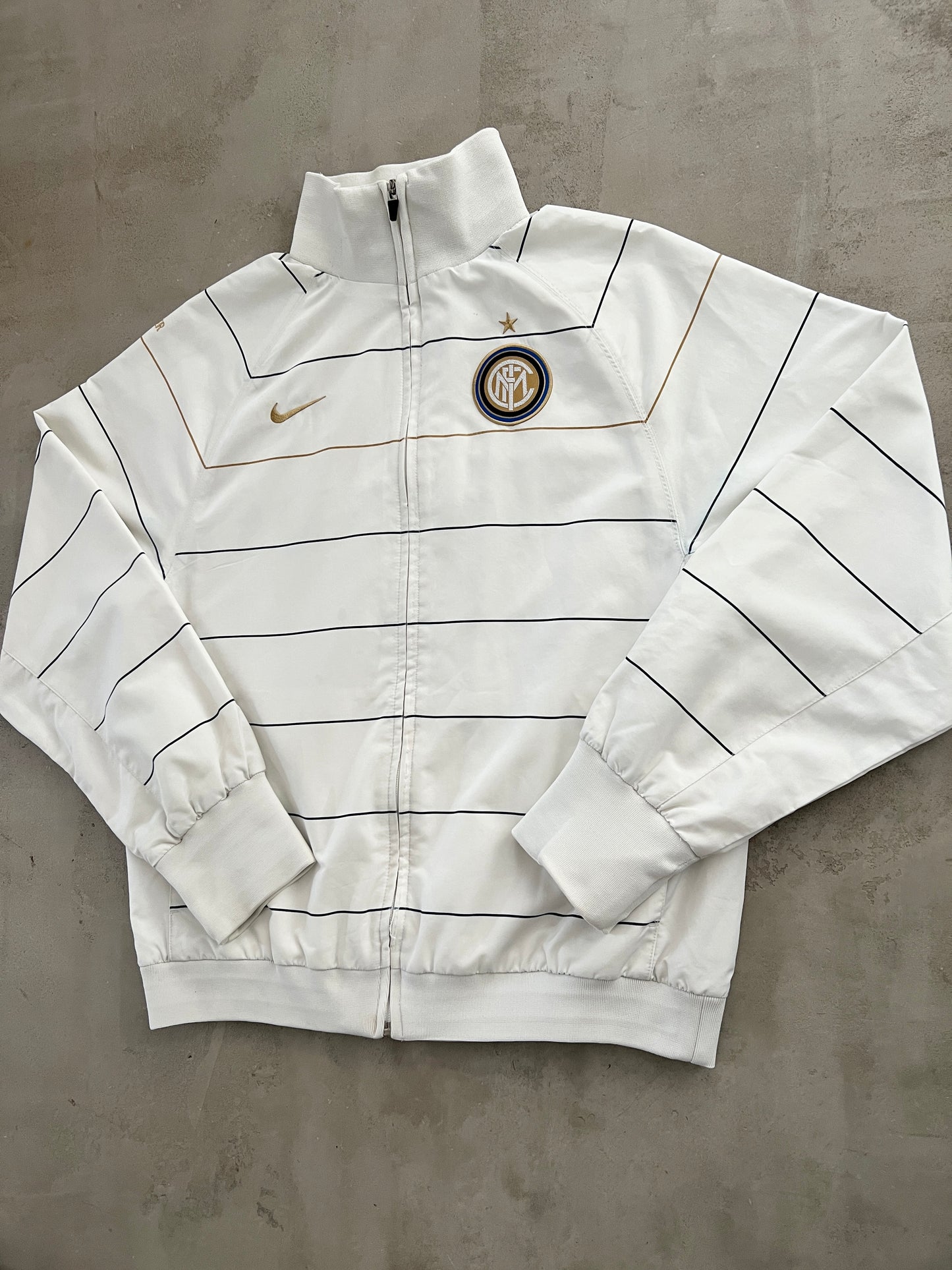 WHITE INTER MILAN TRACK JACKET - 2000S - M