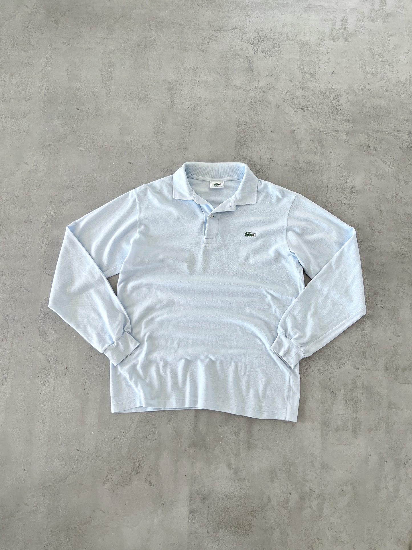 BABY BLUE LACOSTE LONG SLEEVE - 2000S - M
