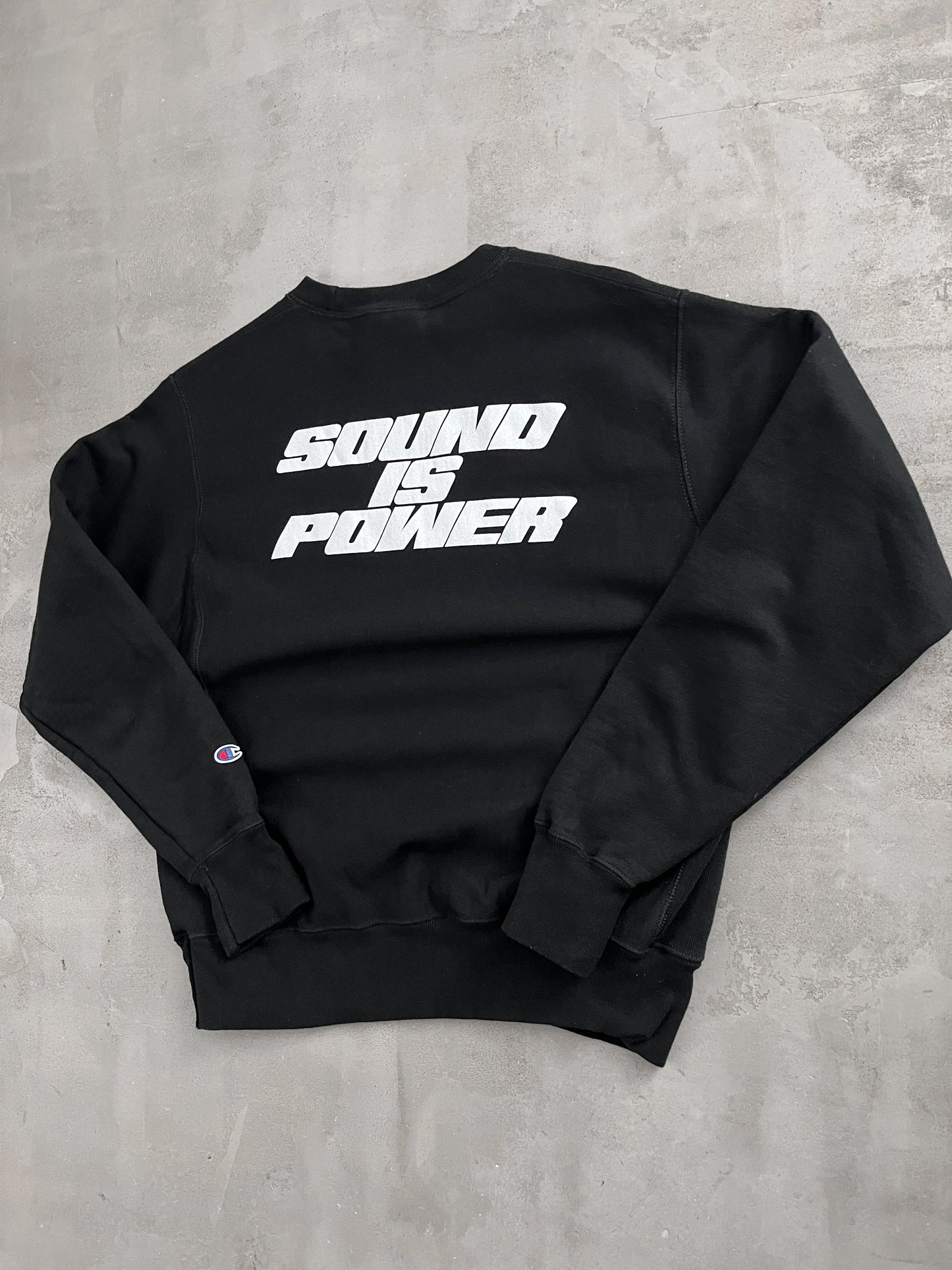 BLACK BOSE PROMO SWEATER - 1990S - M/L