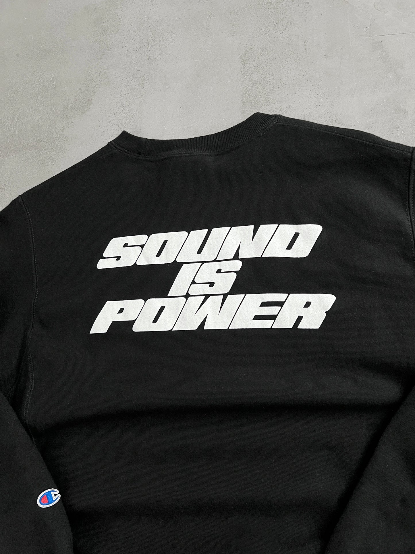 BLACK BOSE PROMO SWEATER - 1990S - M/L