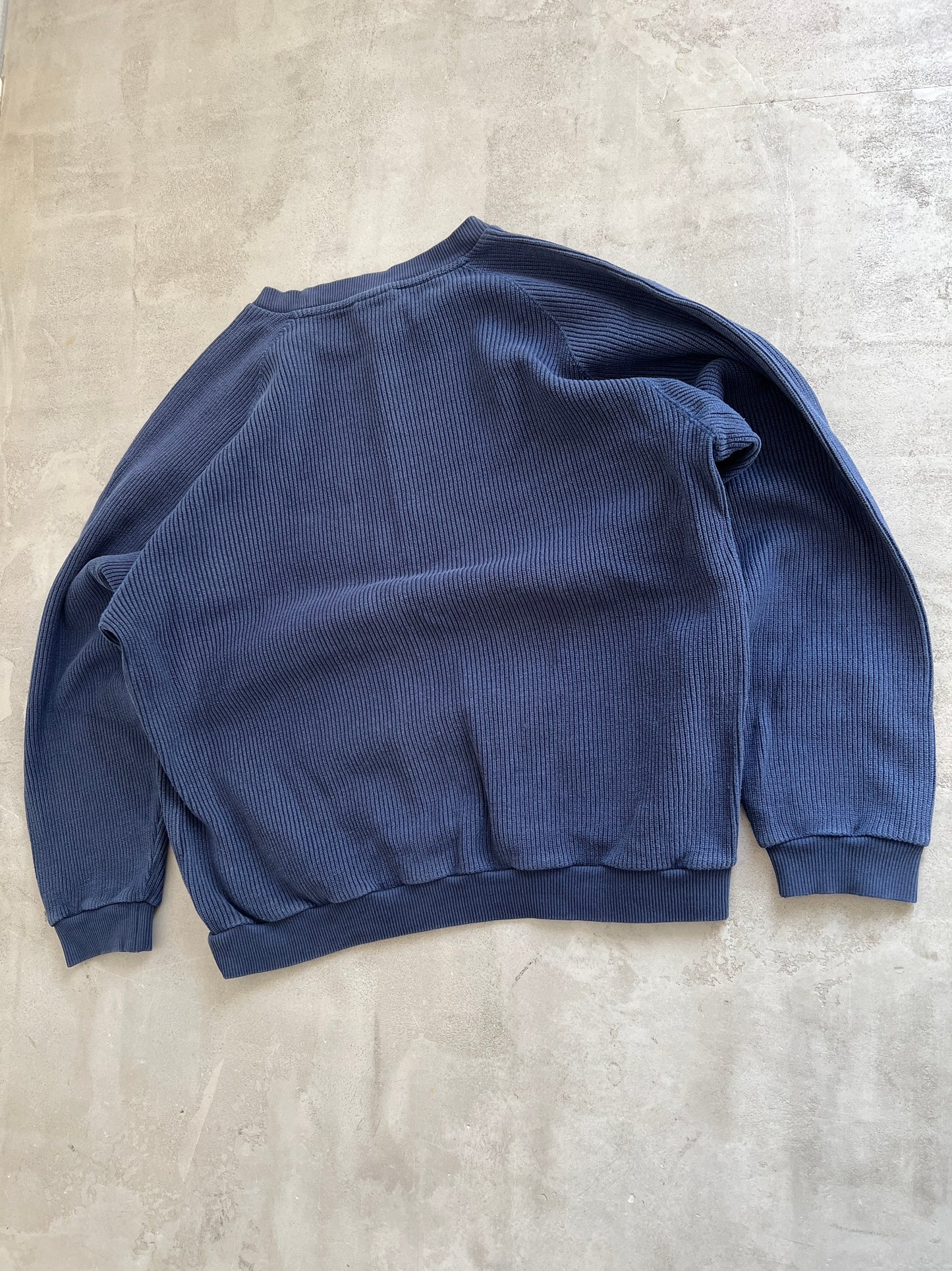 NAVY LACOSTE SWEATER - 2000S - M