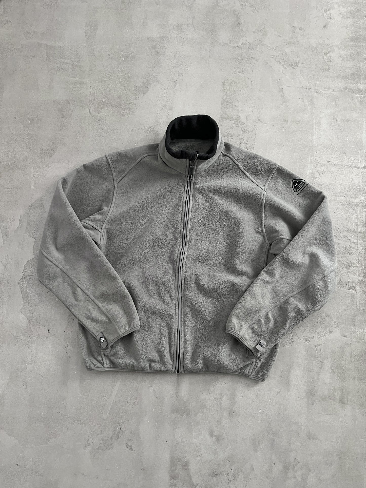 GREY NIKE ACG FLEECE JACKET - 2000S - M