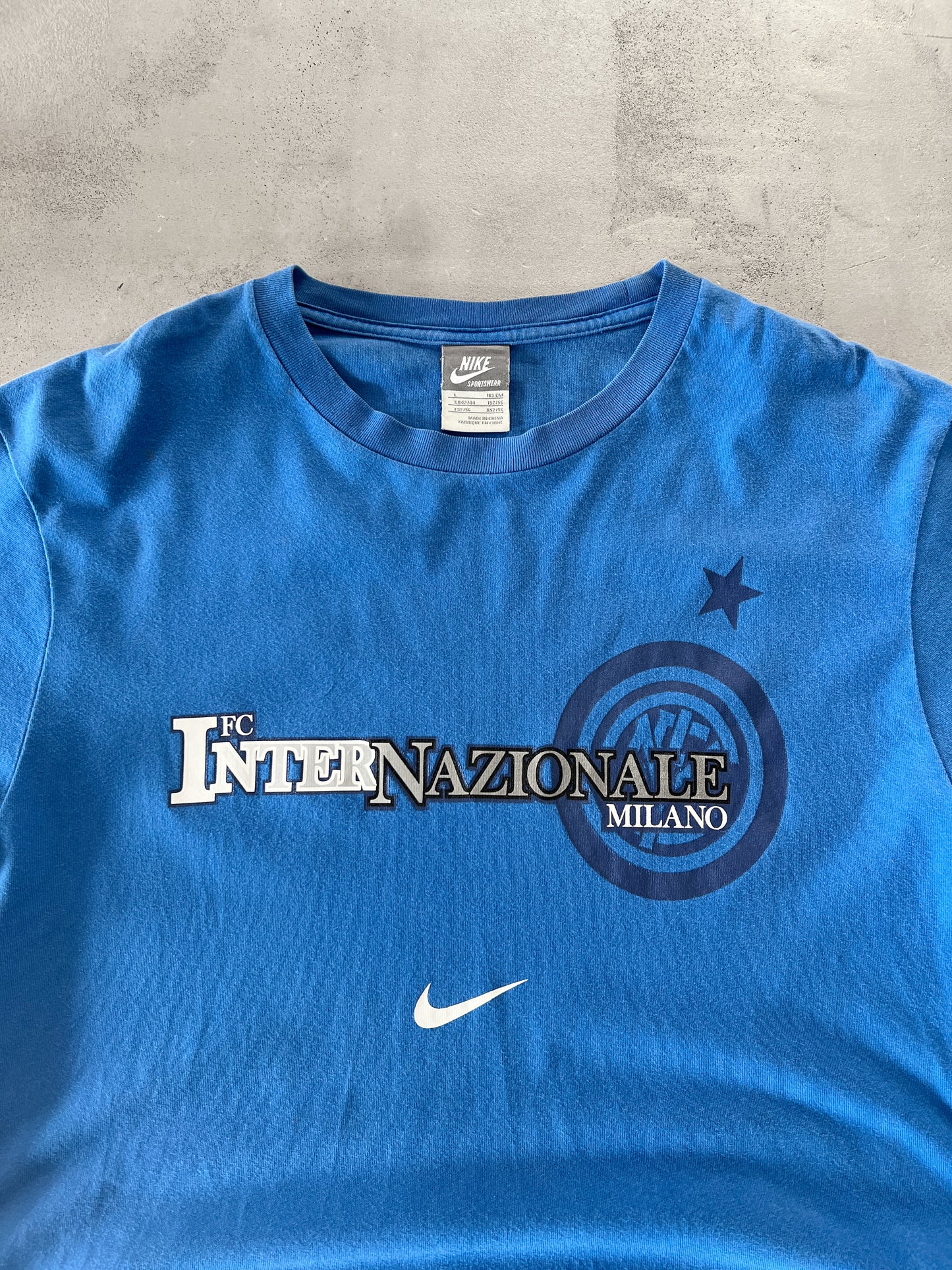 BLUE INTER MILAN NIKE TEE - 2000S - S