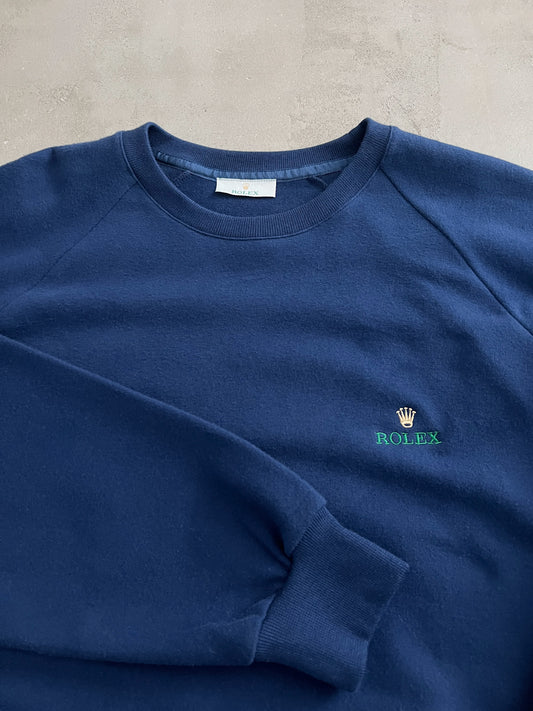 NAVY ROLEX SWEATER - 2000S - S