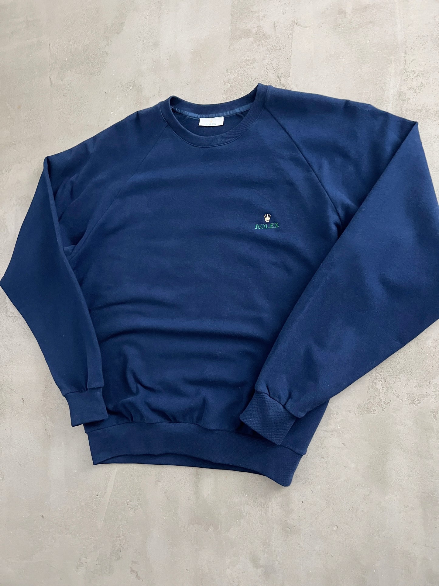 NAVY ROLEX SWEATER - 2000S - S