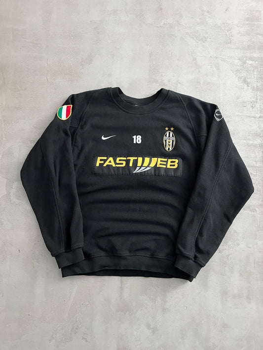 BLACK JUVENTUS NIKE FLEECE SWEATER - 2000S - L/M