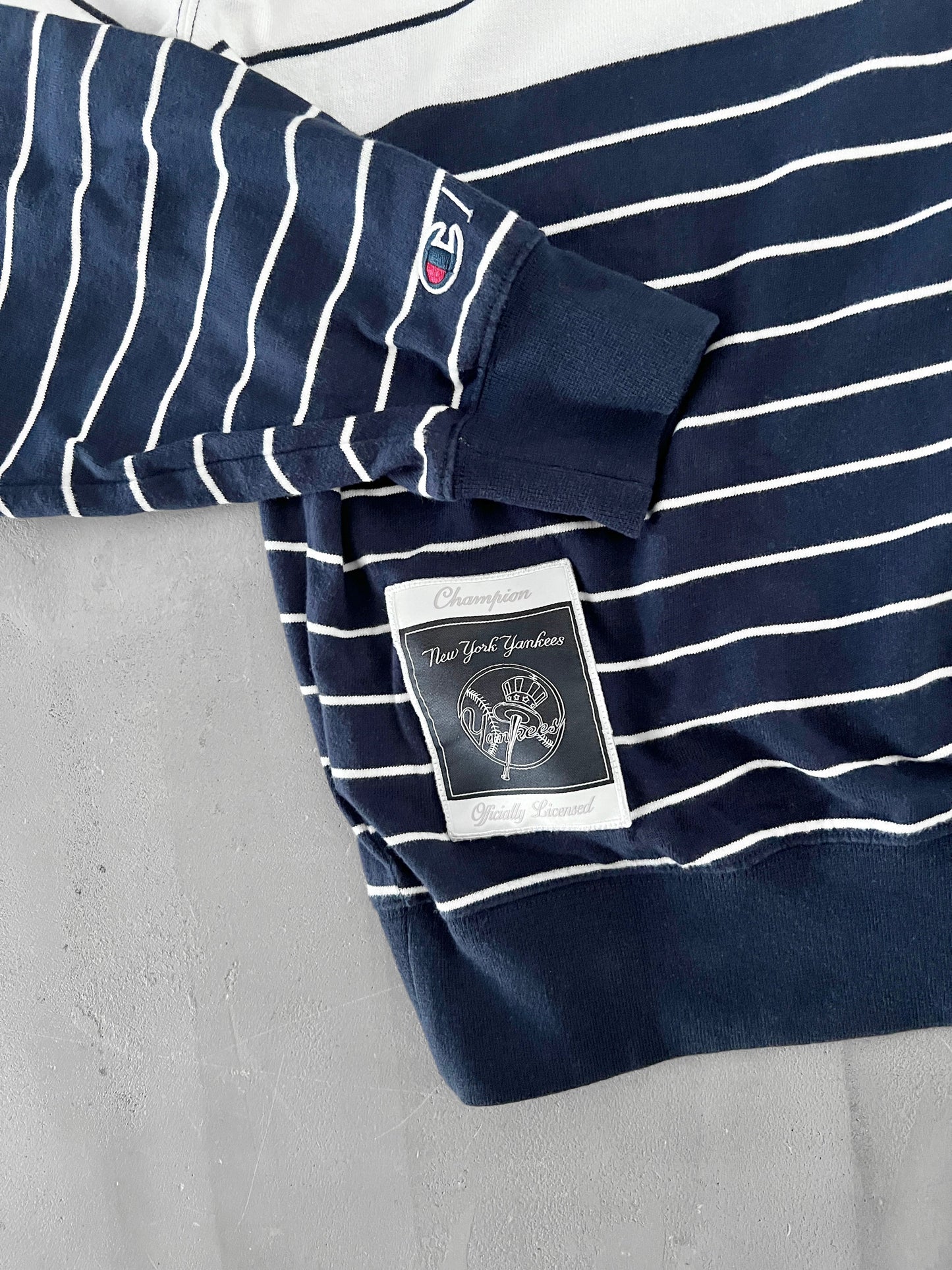 NAVY YANKEES LONGSLEEVE - 2000S - L