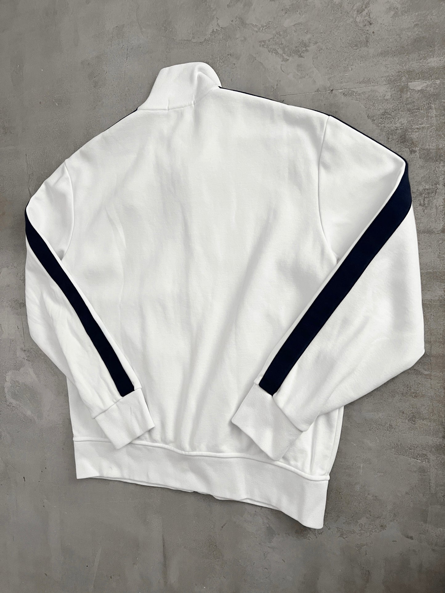 WHITE/NAVY POLO RALPH LAUREN JACKET - 2000S - L