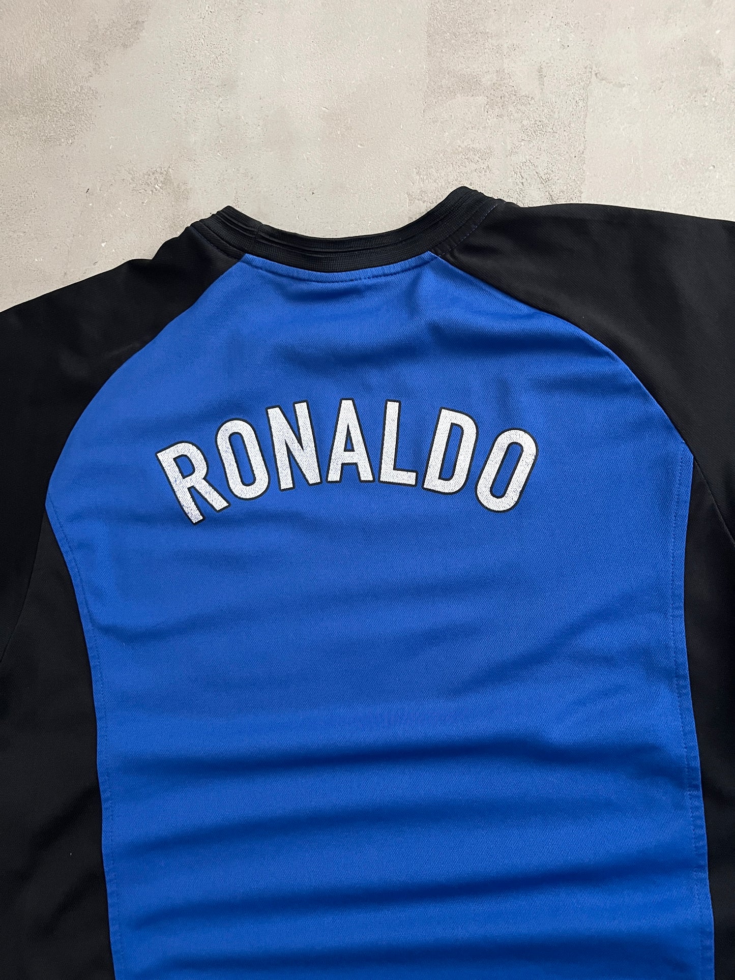 BLUE NIKE R9 RONALDO TEE - 2000S - M