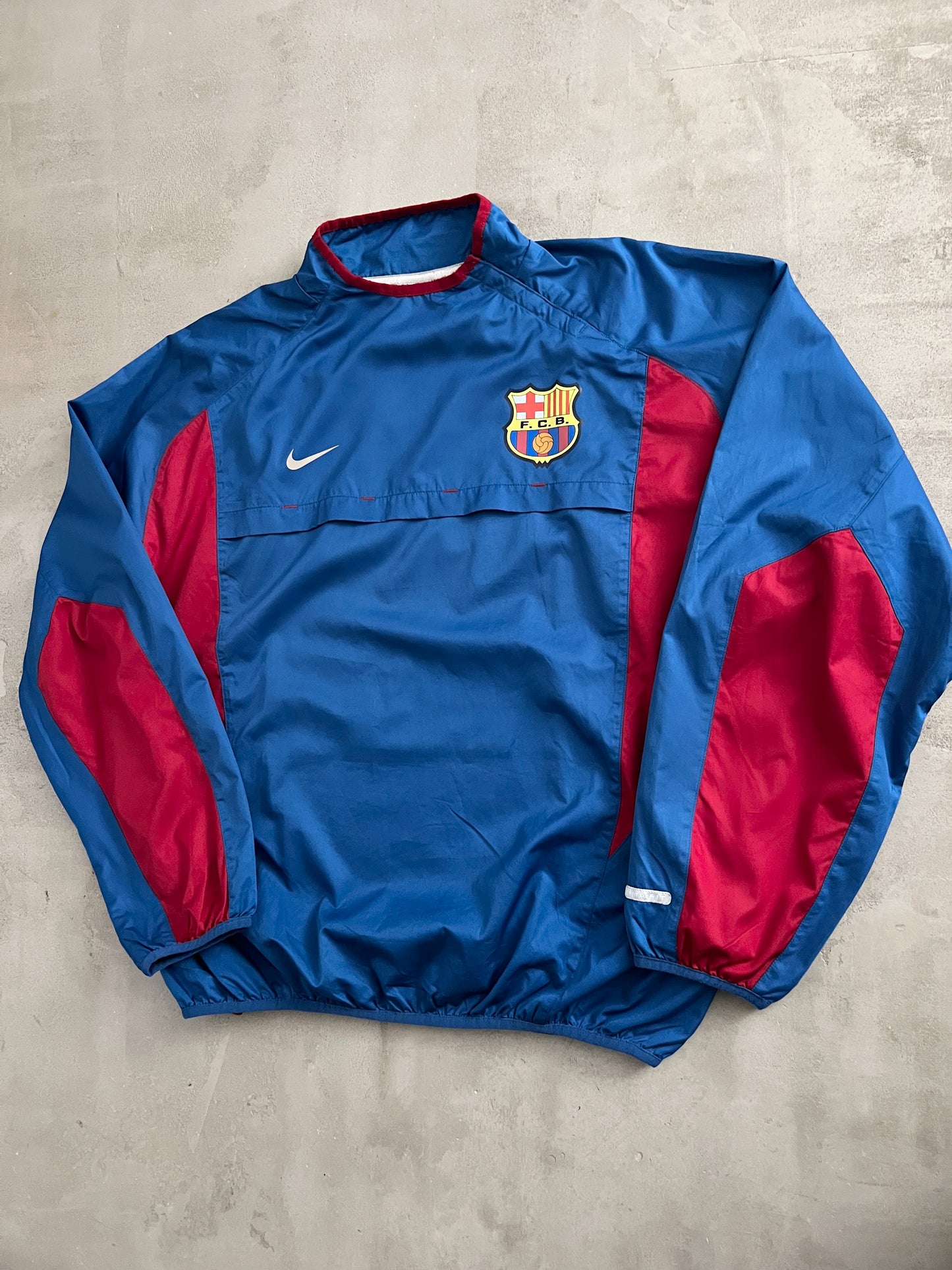 NAVY FC BARCELONA NIKE LONGSLEEVE - 2000S - L/M