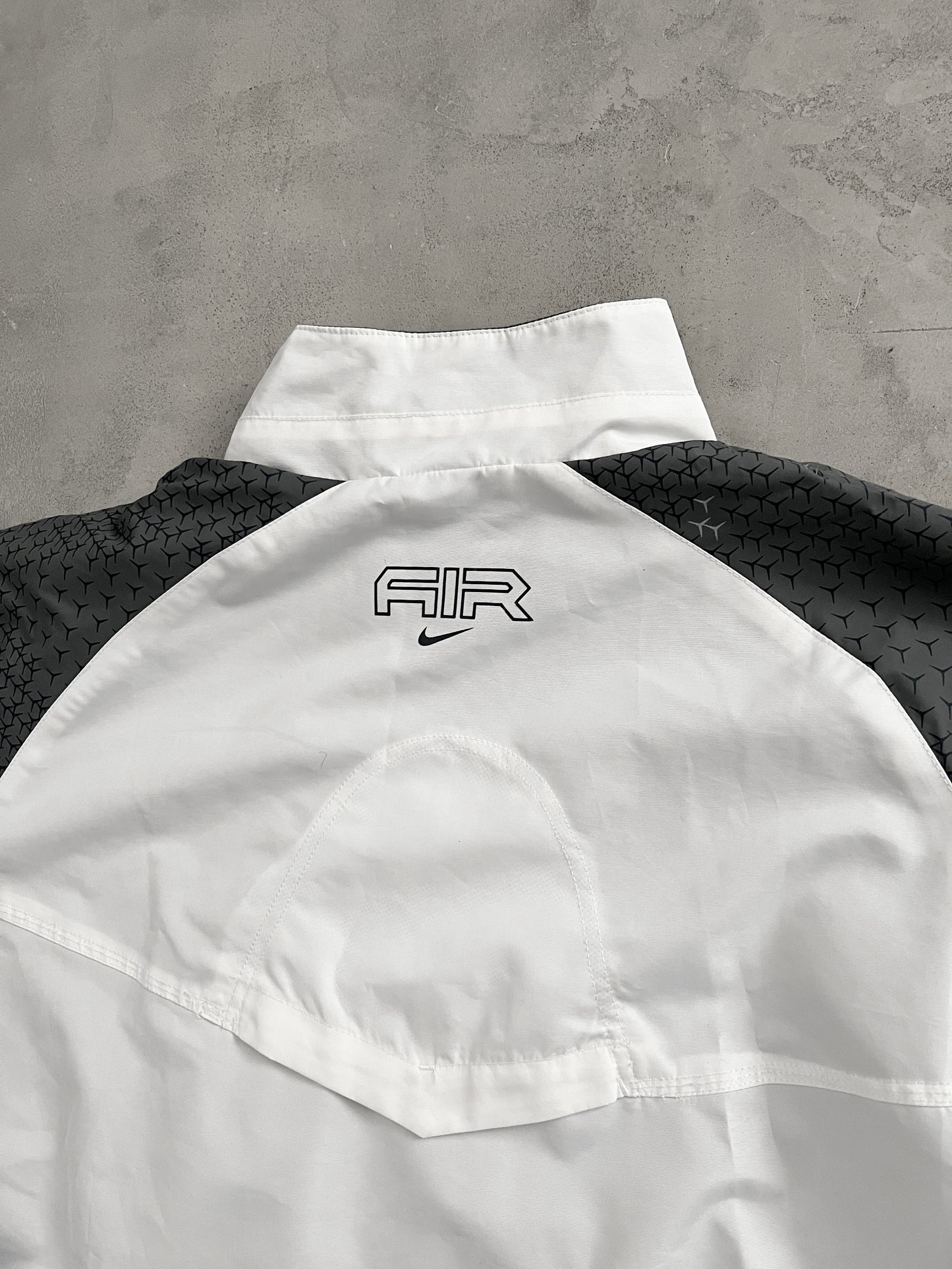 WHITE NIKE AIR TRACK JACKET - 2000S - XL