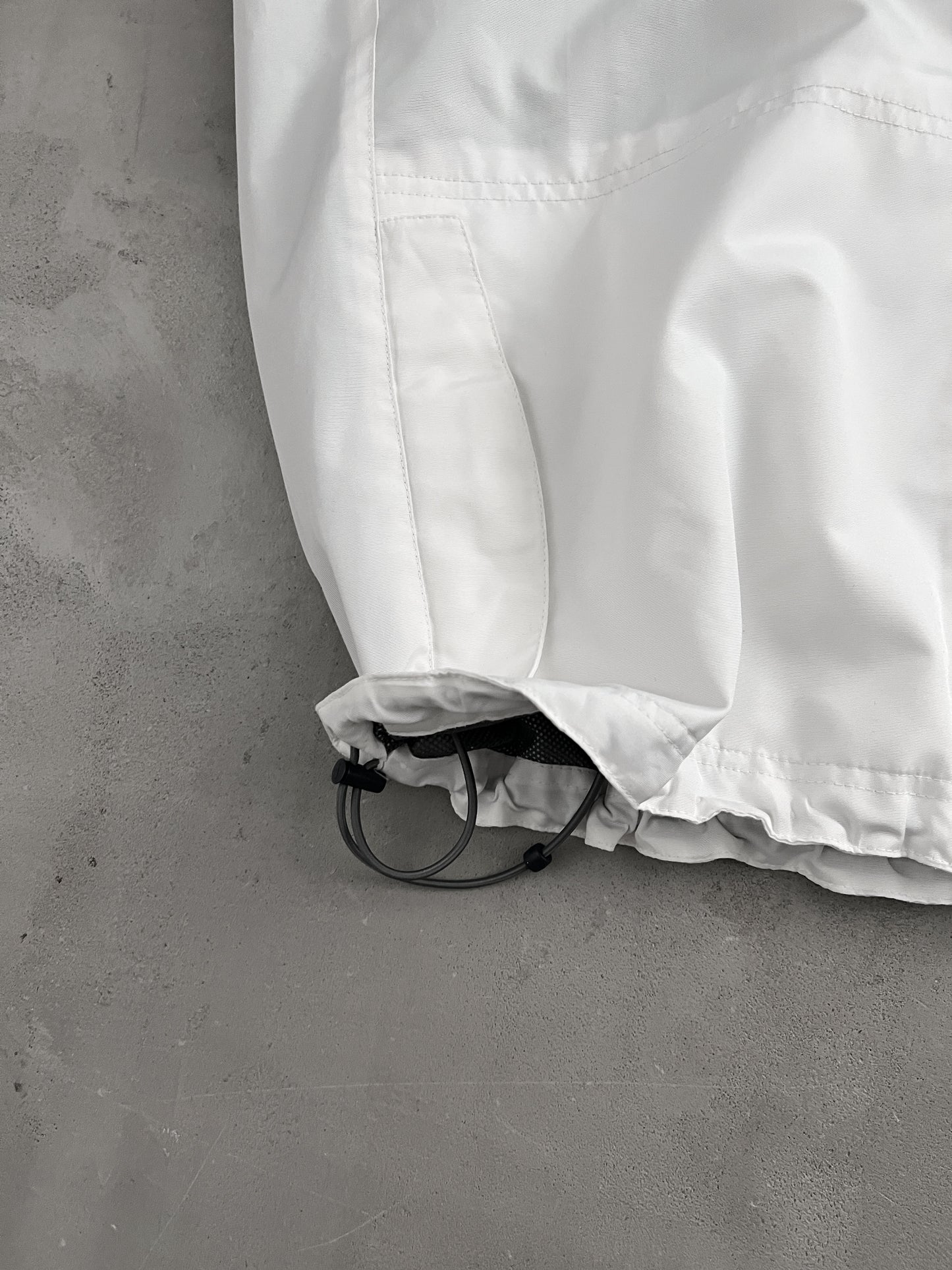 WHITE NIKE AIR TRACK JACKET - 2000S - XL