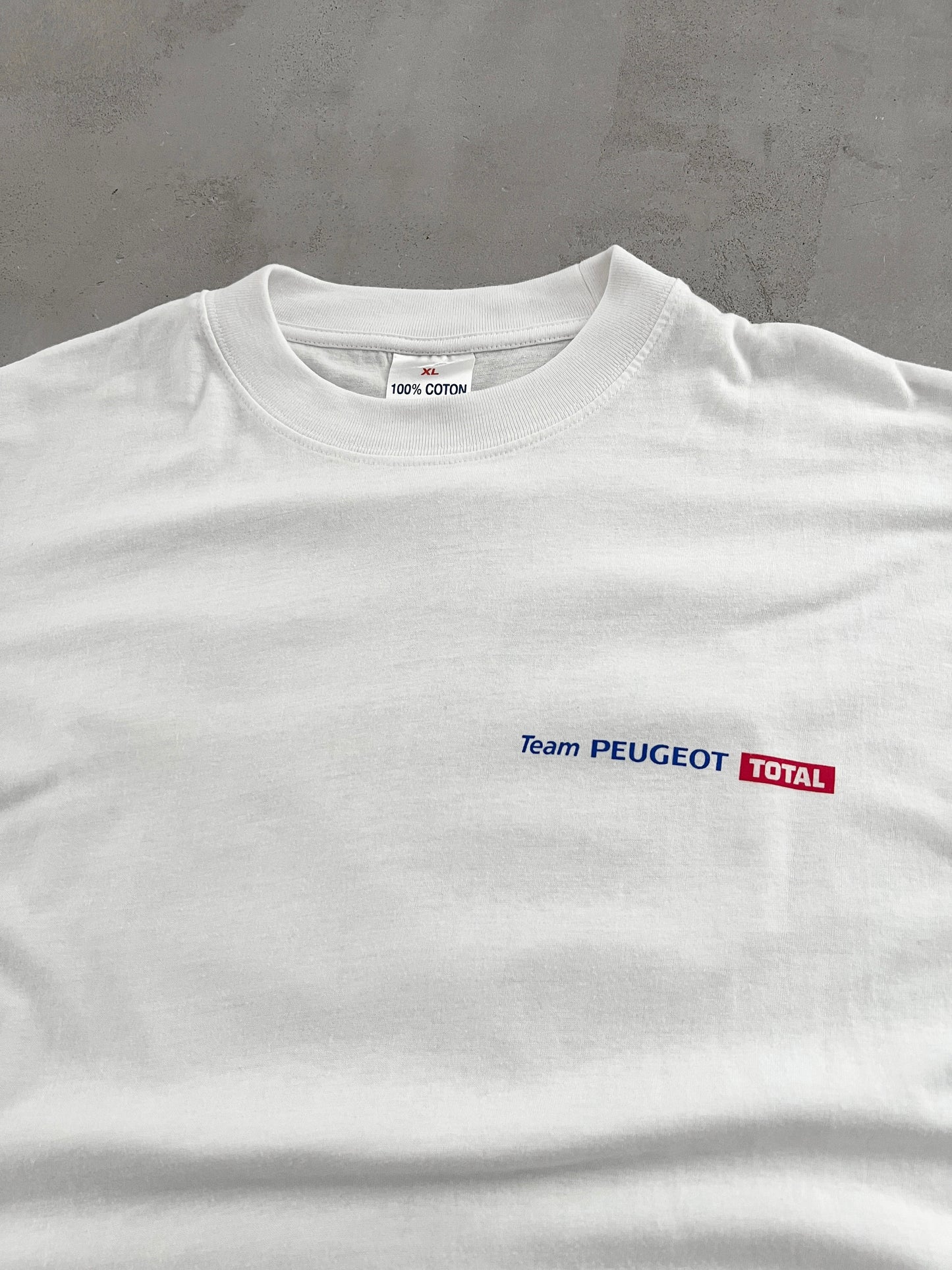 WHITE PEUGEOT RACING TEE - 2001 - XL