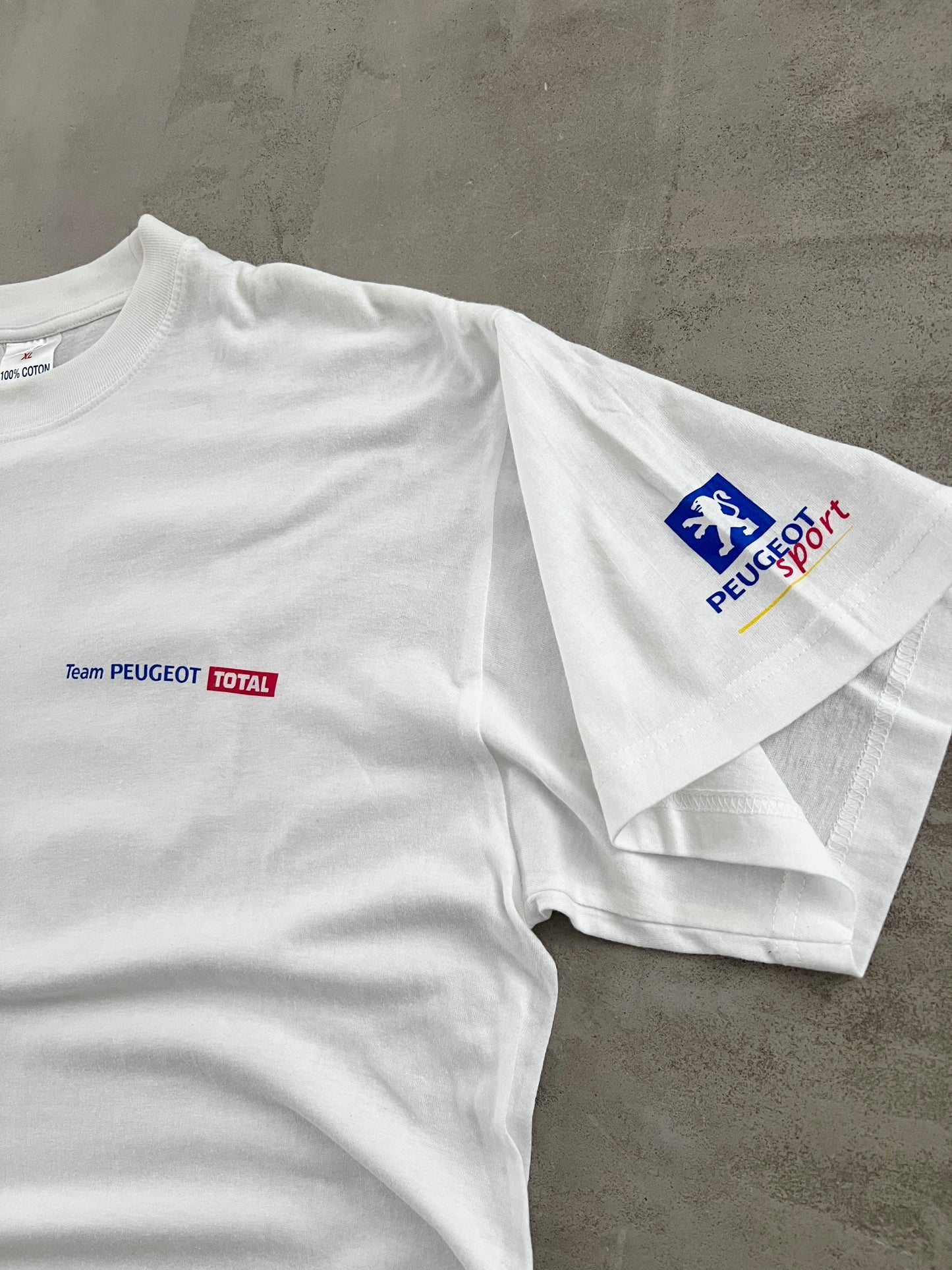 WHITE PEUGEOT RACING TEE - 2001 - XL