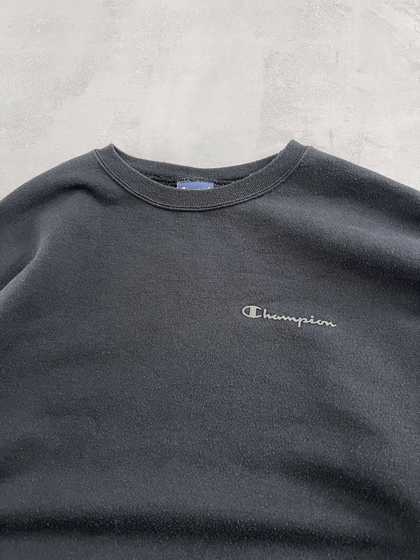 BLACK CHAMPION SWEATER - 1990S - XL/L