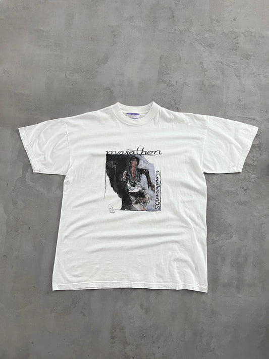 WHITE MARATHON ART TEE - 1998 - L
