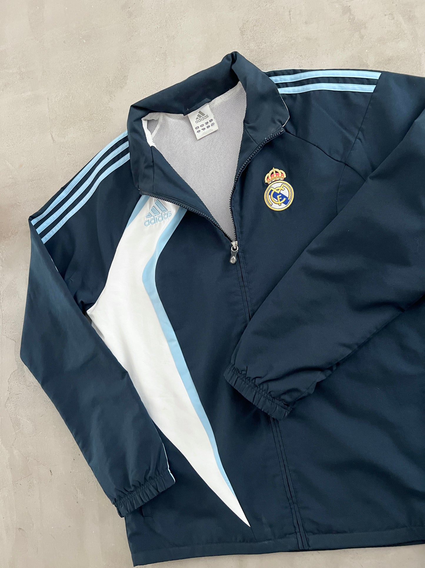 NAVY REAL MADRID JACKET - 2000S - L