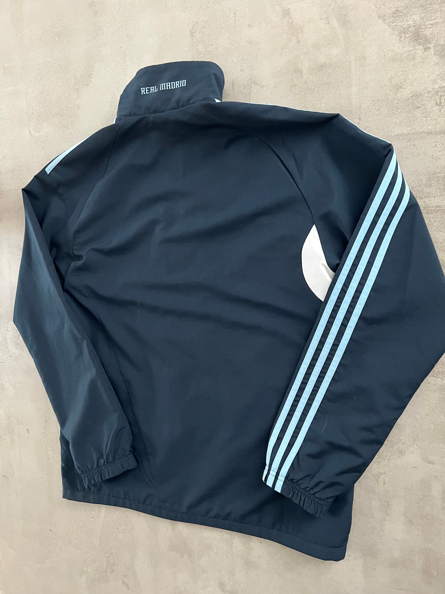 NAVY REAL MADRID JACKET - 2000S - L