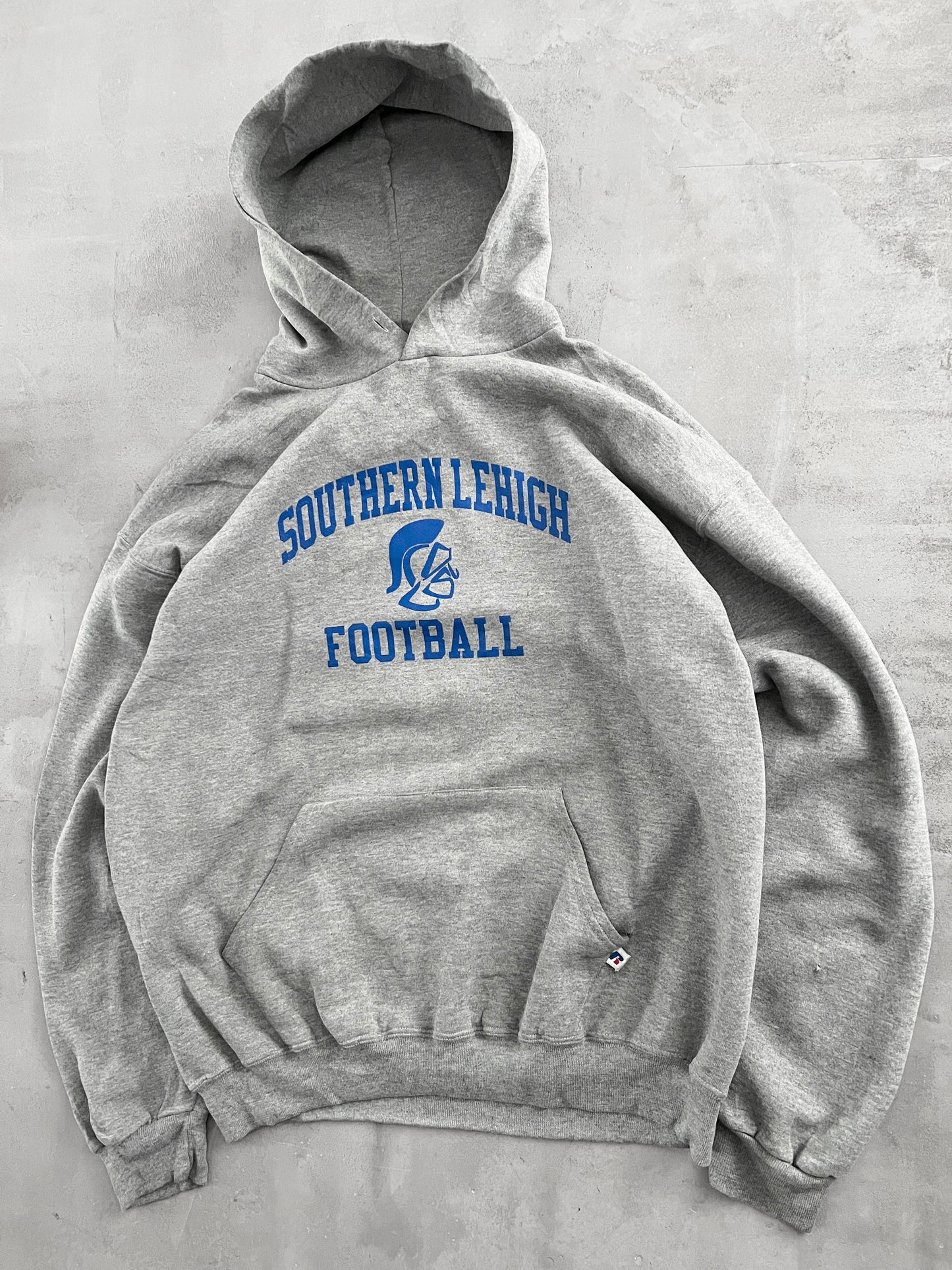 GREY RUSSELL ATHLETIC HOODIE - 1990S - XL