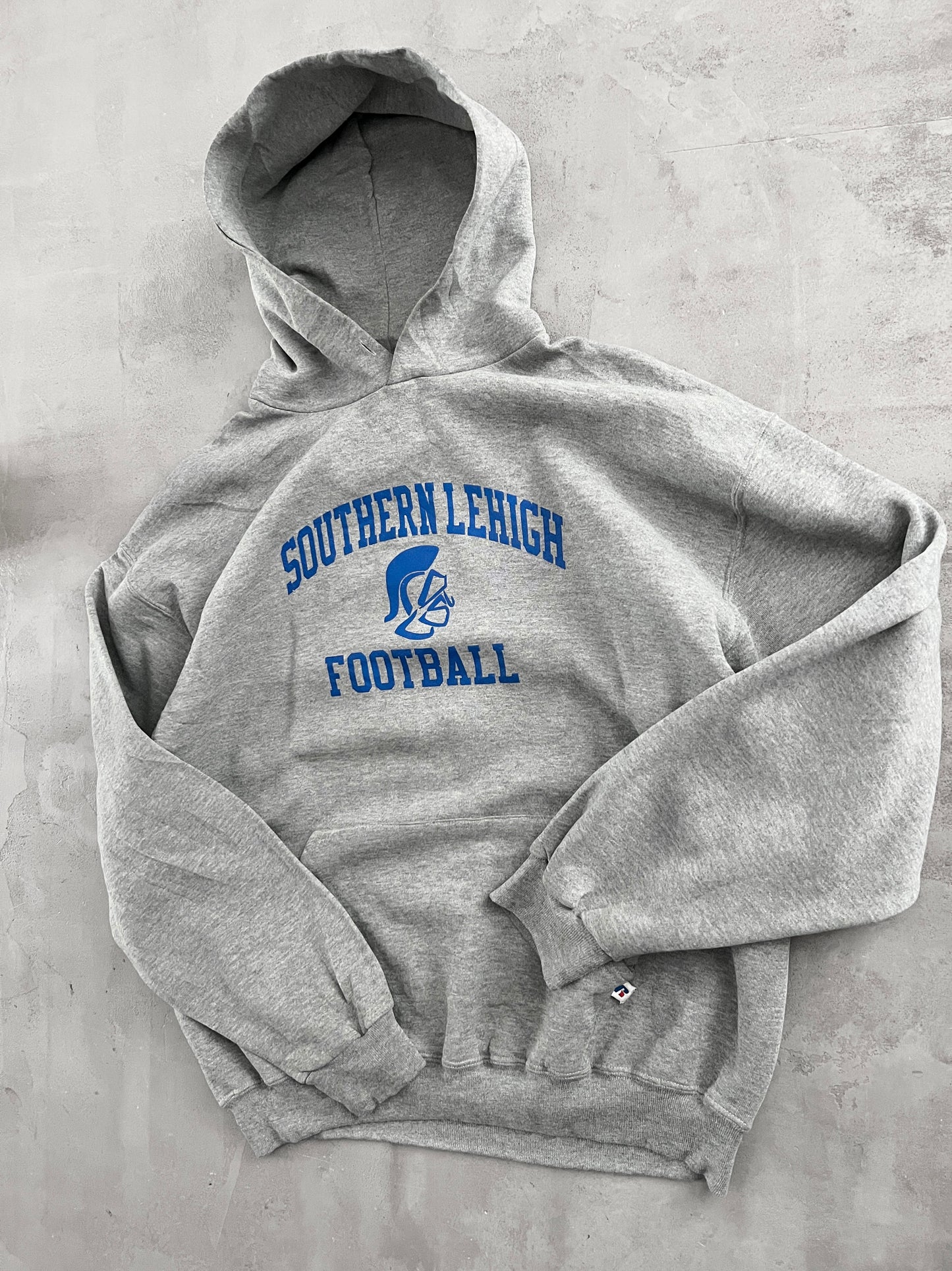 GREY RUSSELL ATHLETIC HOODIE - 1990S - XL