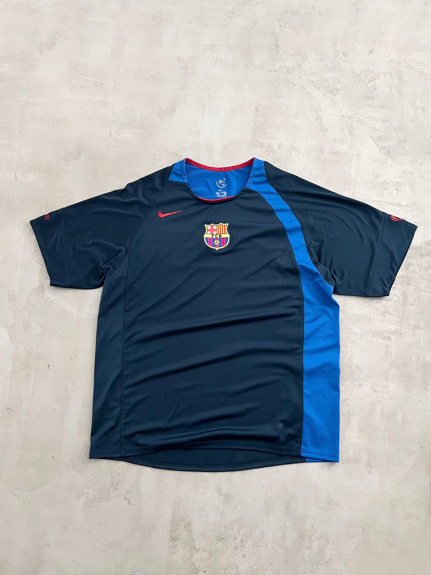 NAVY FC BARCELONA NIKE JERSEY - 2000S - XL