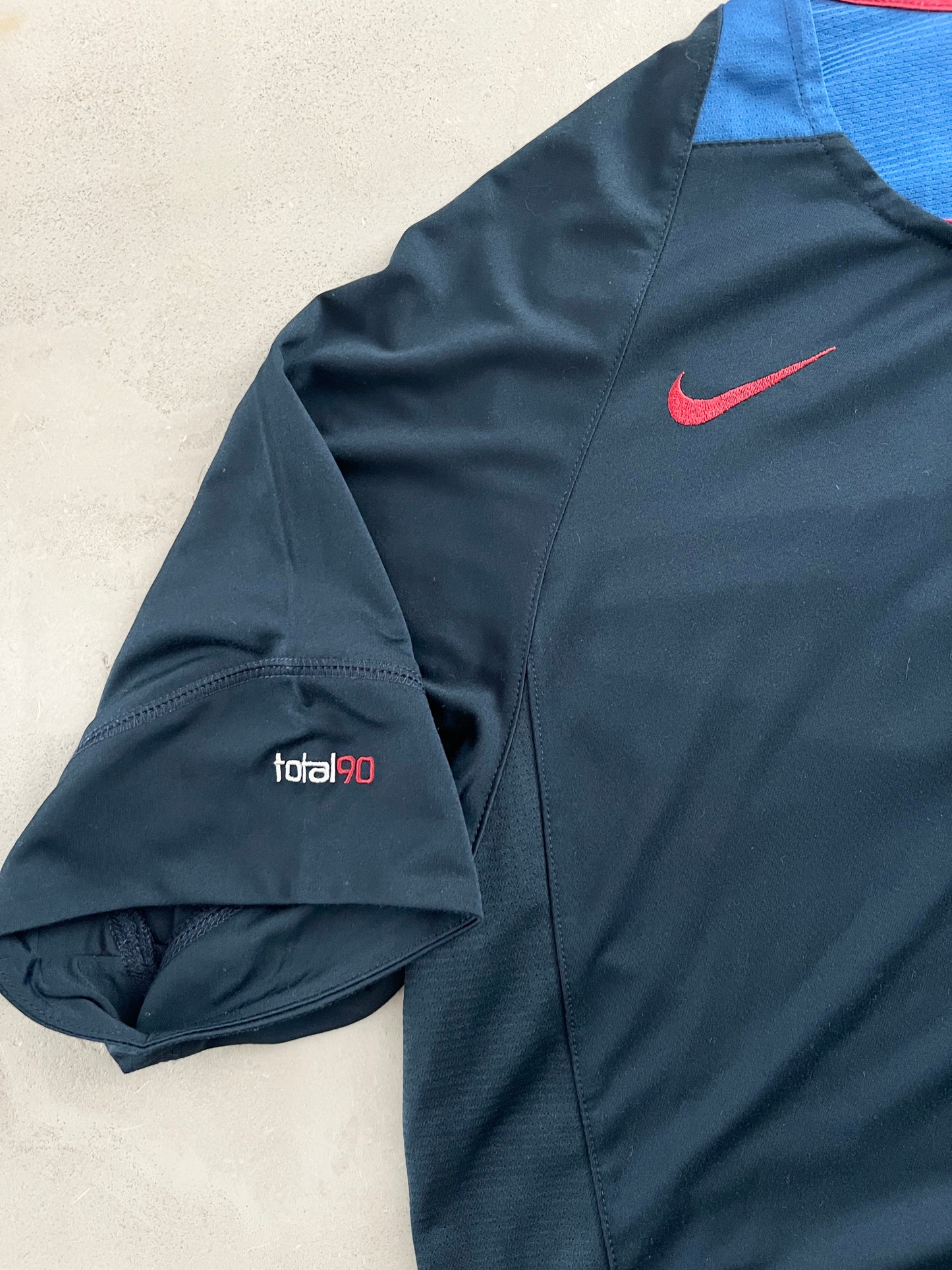 NAVY FC BARCELONA NIKE JERSEY - 2000S - XL