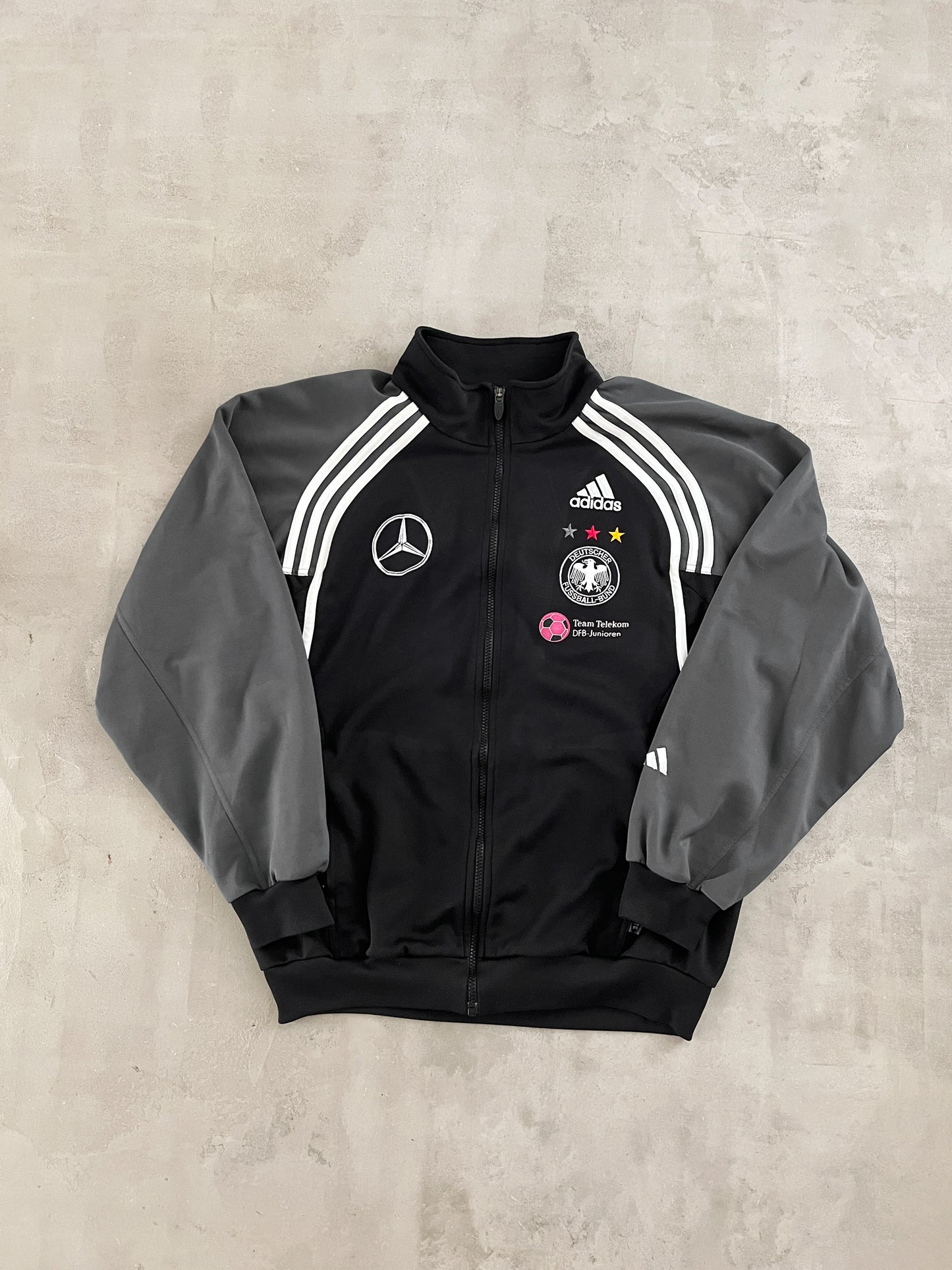 BLACK GERMANY MERCEDES JACKET - 2000S - L