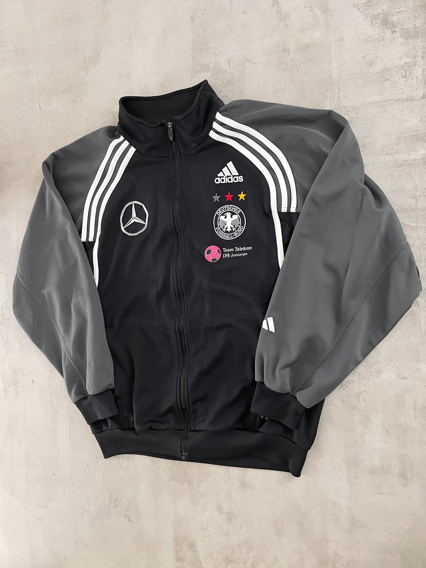 BLACK GERMANY MERCEDES JACKET - 2000S - L