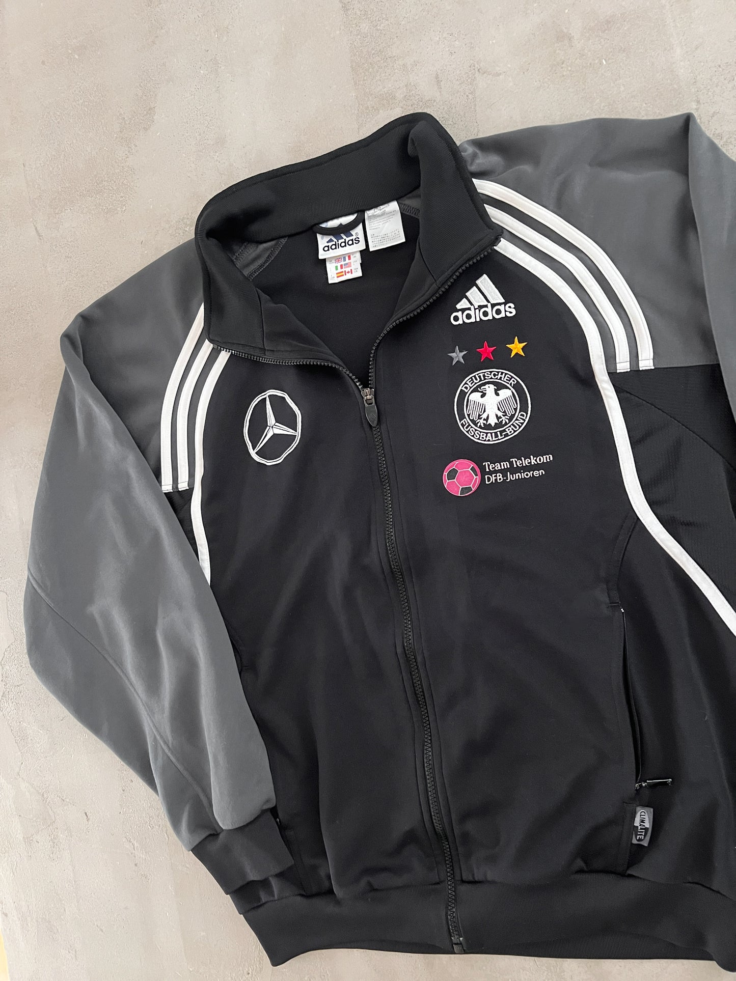 BLACK GERMANY MERCEDES JACKET - 2000S - L