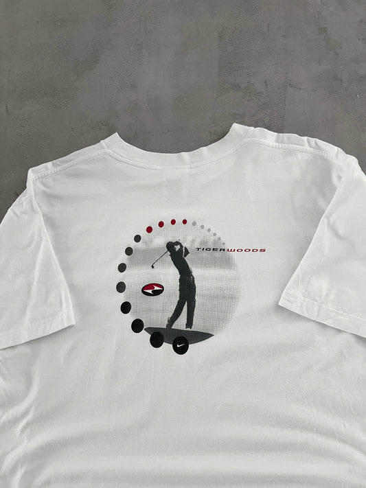 WHITE TIGER WOODS NIKE GOLF TEE - 1990S - XL