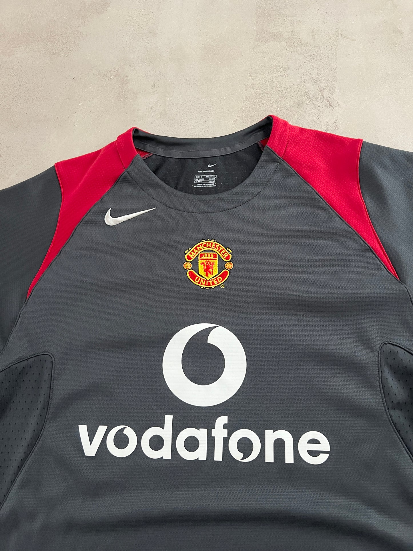 GREY MANCHESTER UNITED NIKE JERSEY - 2000S - S/M