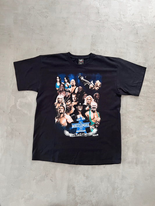 BLACK WWE WRESTING TEE - 2000S - XL