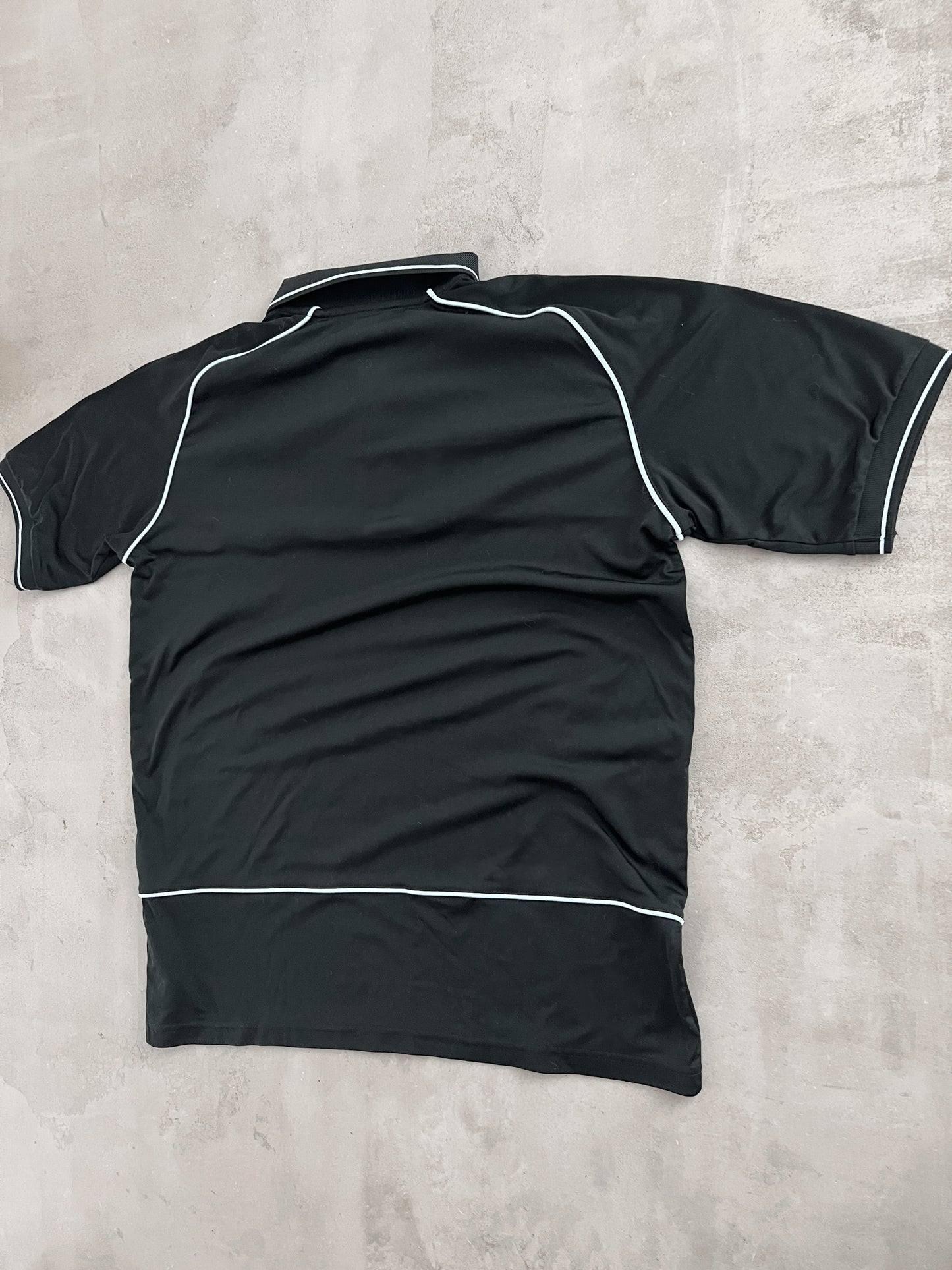BLACK NIKE COURT POLO - 2000S - L
