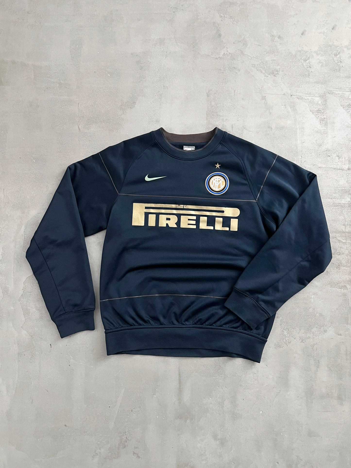 NAVY INTER MILAN NIKE SWEATER - 2000S - S