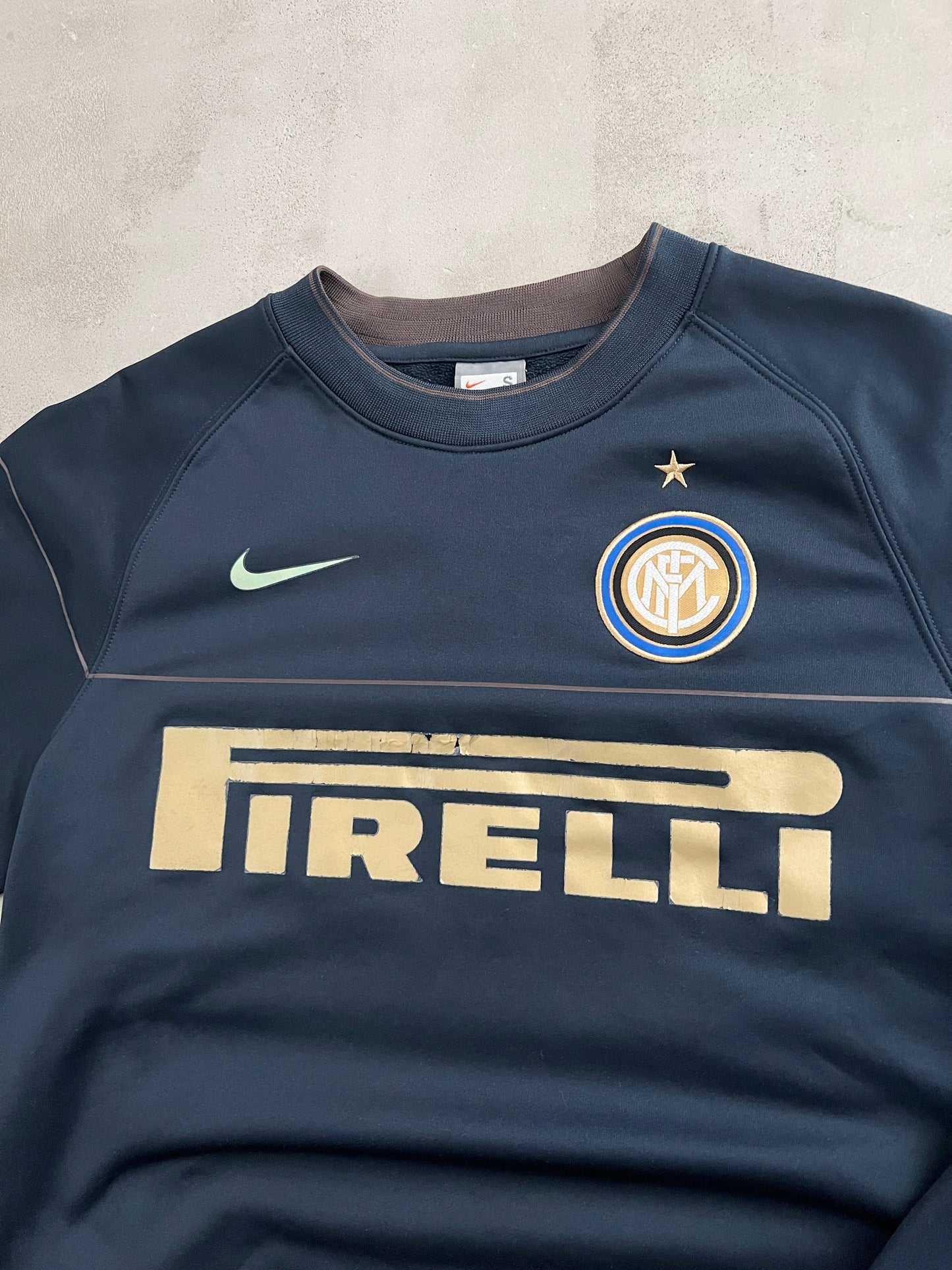 NAVY INTER MILAN NIKE SWEATER - 2000S - S
