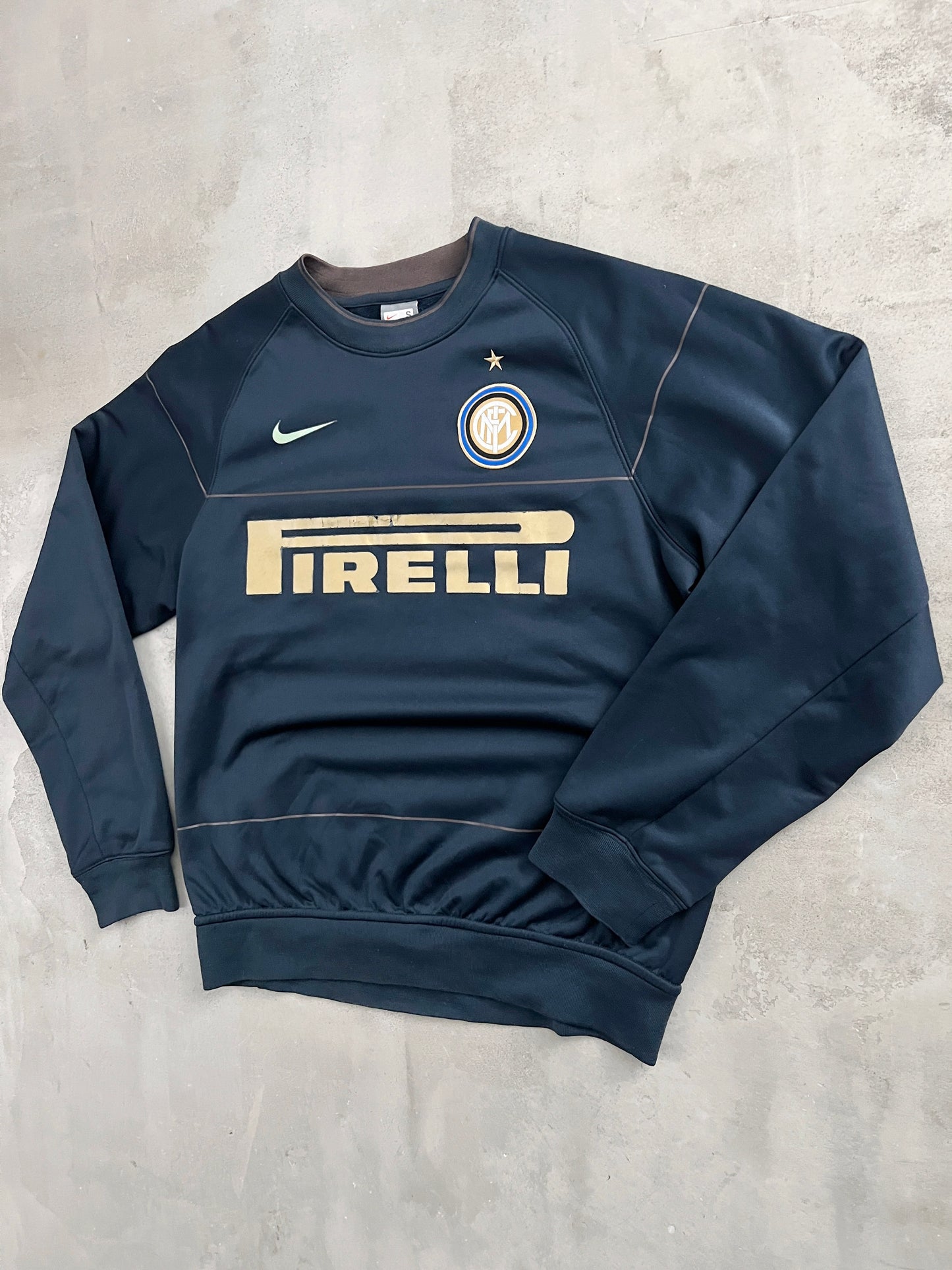 NAVY INTER MILAN NIKE SWEATER - 2000S - S