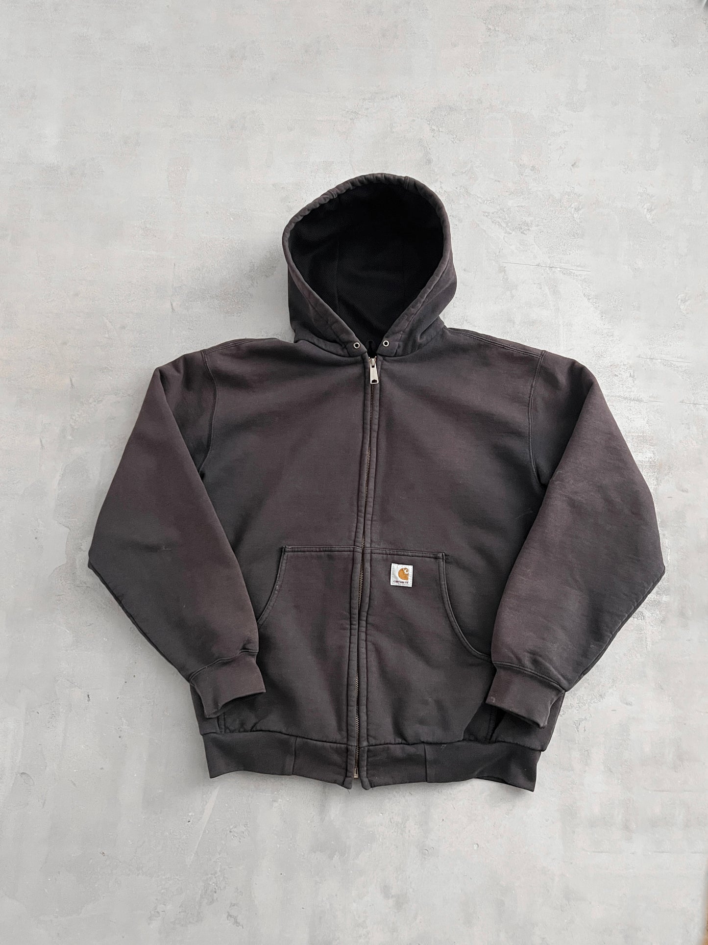 FADED MOCHA CARHARTT ZIP UP - 2000S - L