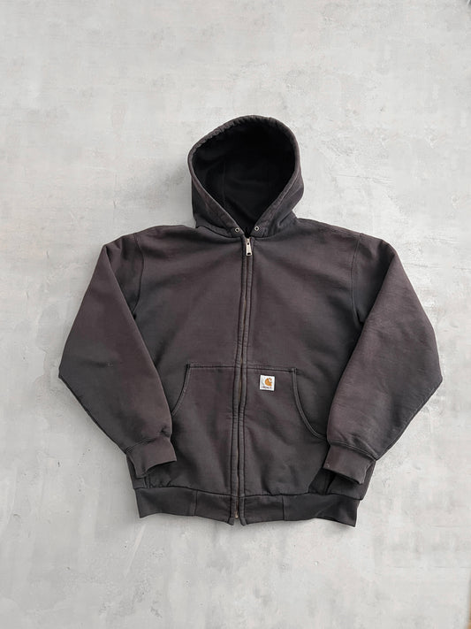 FADED MOCHA CARHARTT ZIP UP - 2000S - L