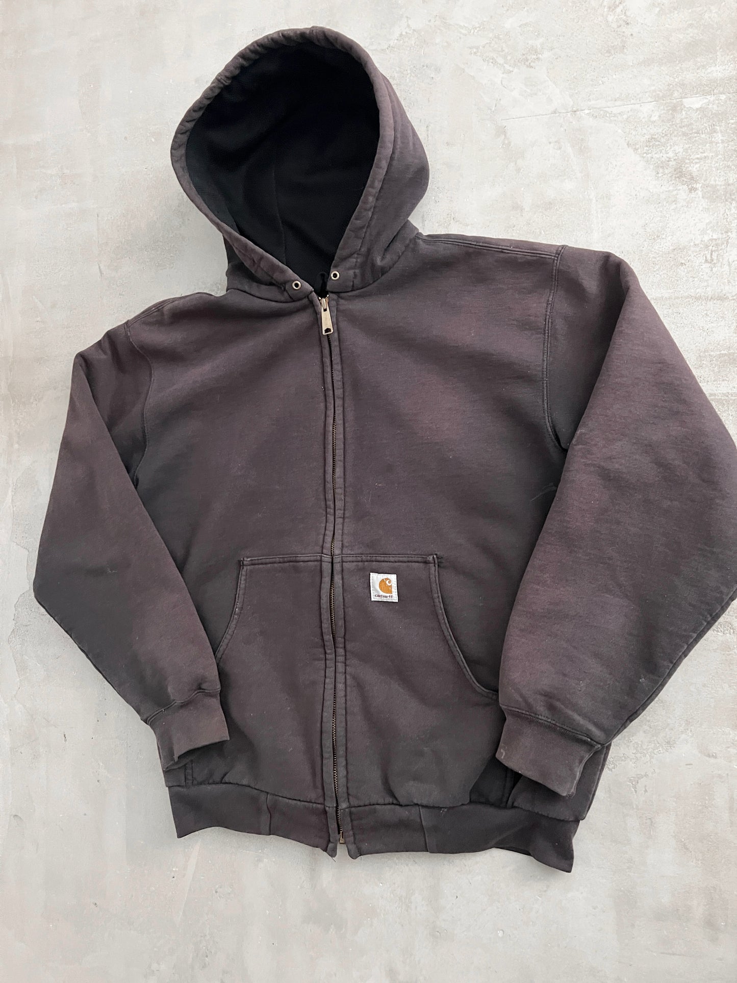 FADED MOCHA CARHARTT ZIP UP - 2000S - L