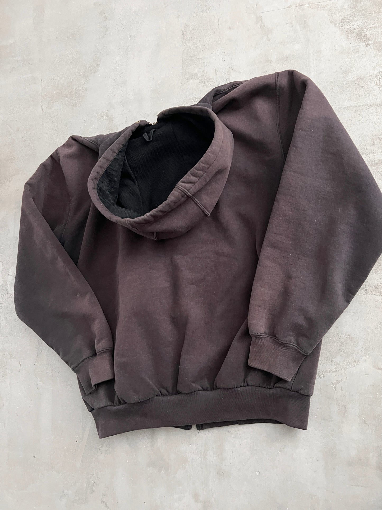 FADED MOCHA CARHARTT ZIP UP - 2000S - L