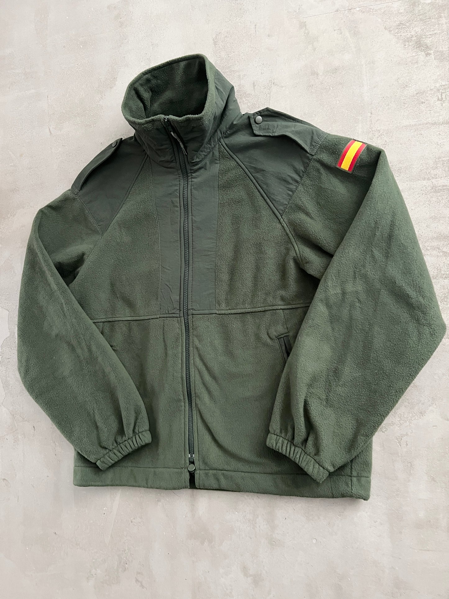 OLIVE SPAIN ARMY FLEECE - 1990S - M