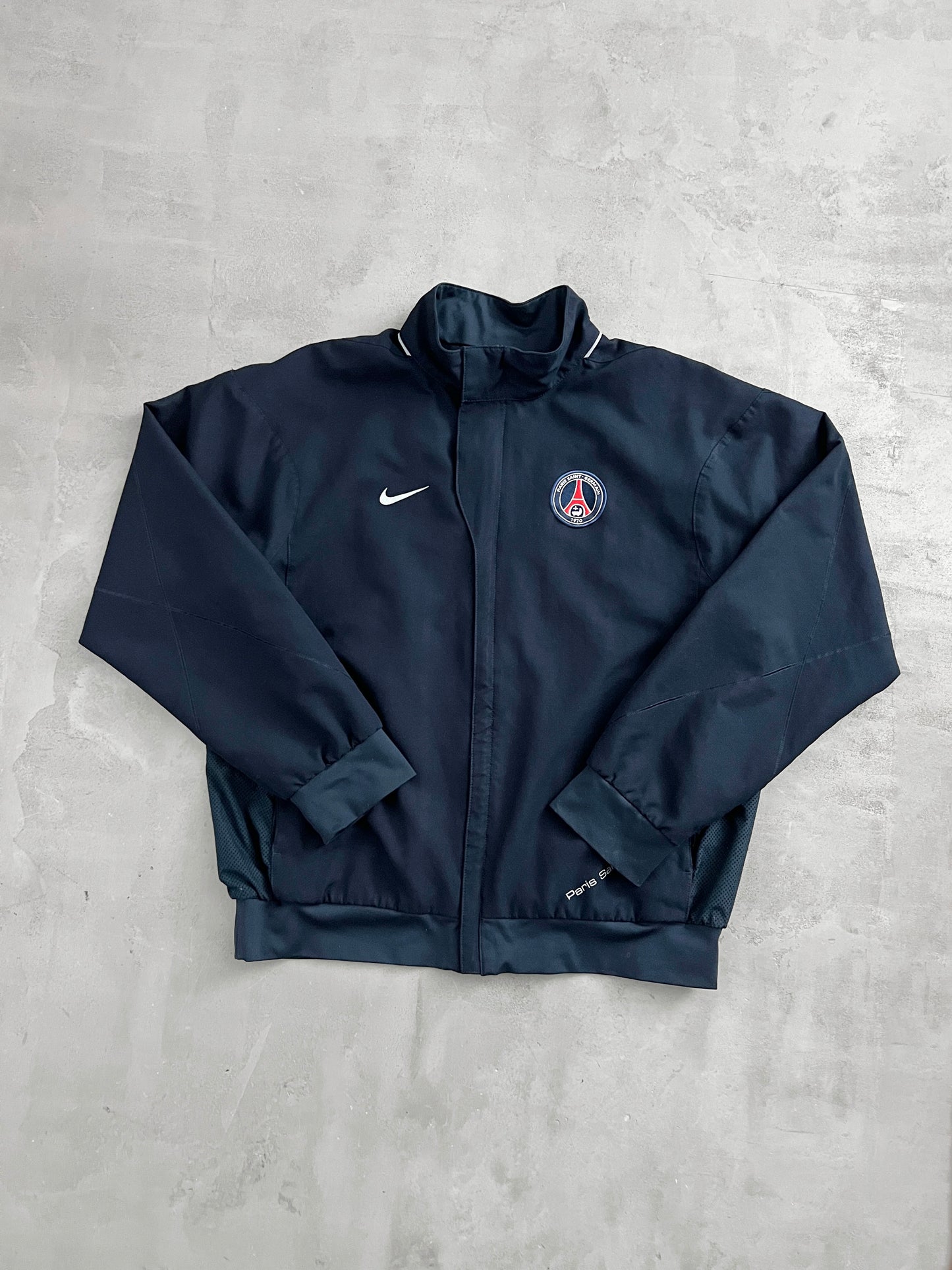 NAVY PSG NIKE TRACK JACKET - 2000S - L