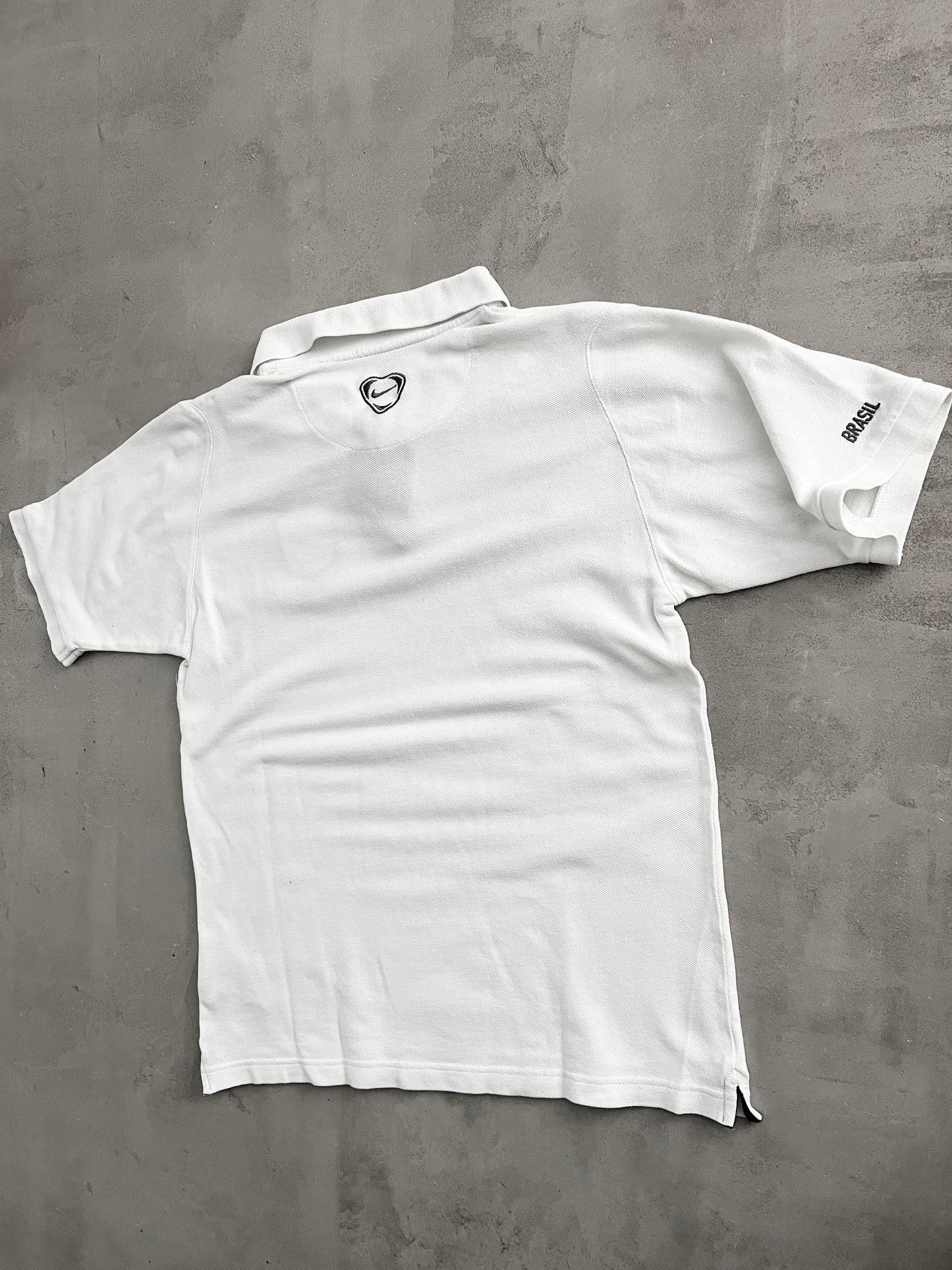 WHITE BRAZIL NIKE POLO - 2000S - S
