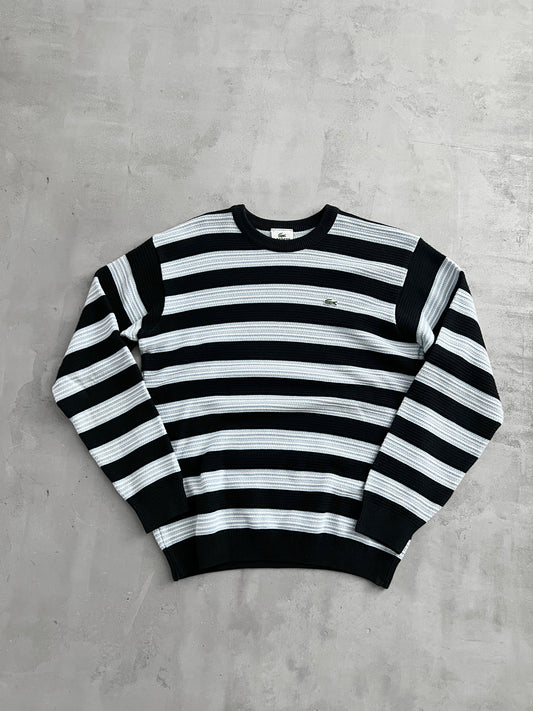 BABY BLUE/NAVY LACOSTE KNIT - 2000S - S/M