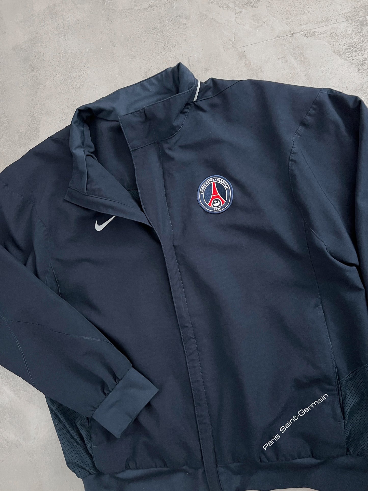 NAVY PSG NIKE TRACK JACKET - 2000S - L