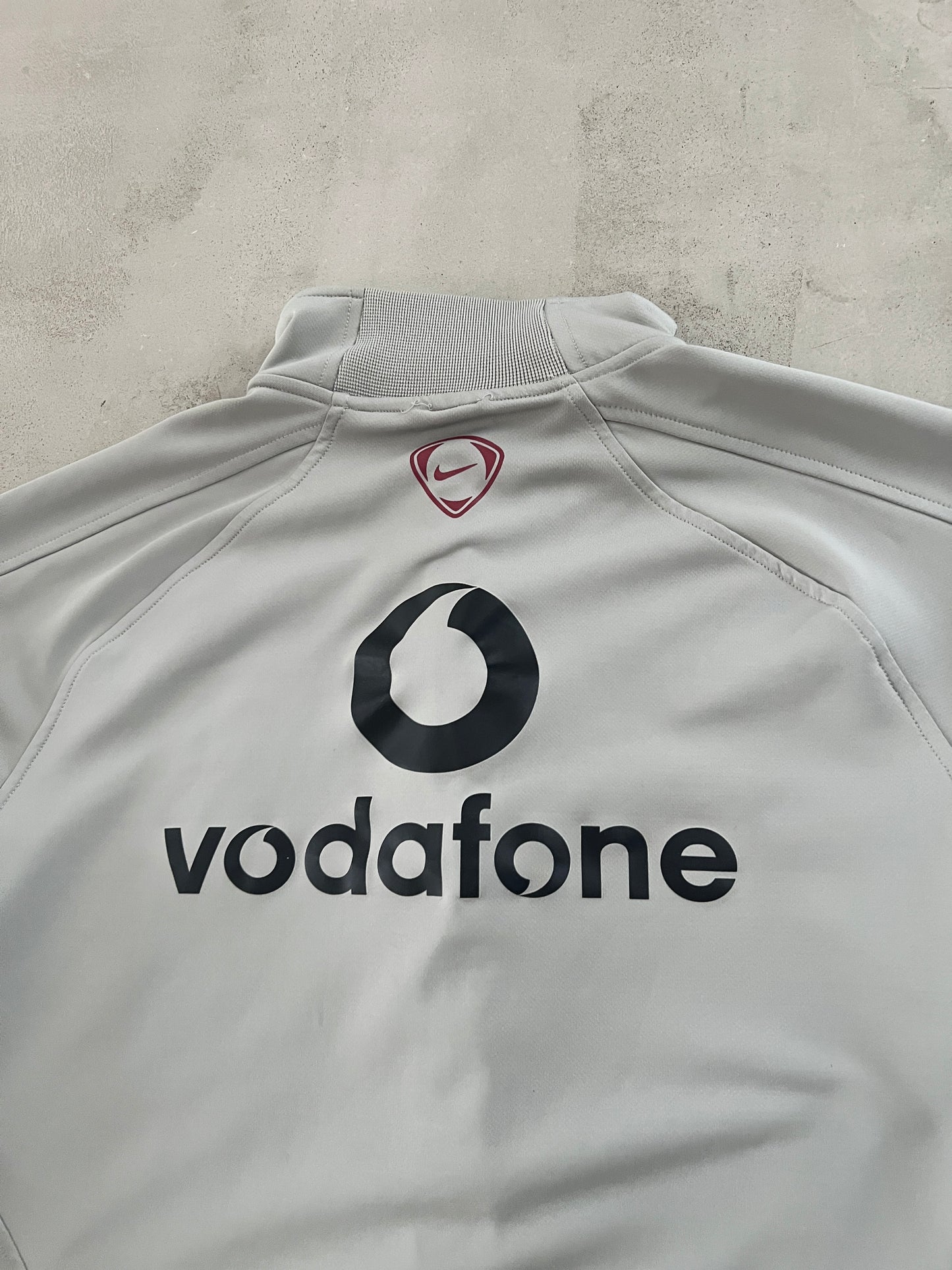 GREY MANCHESTER UNITED NIKE HALFZIP - 2000S - L/M