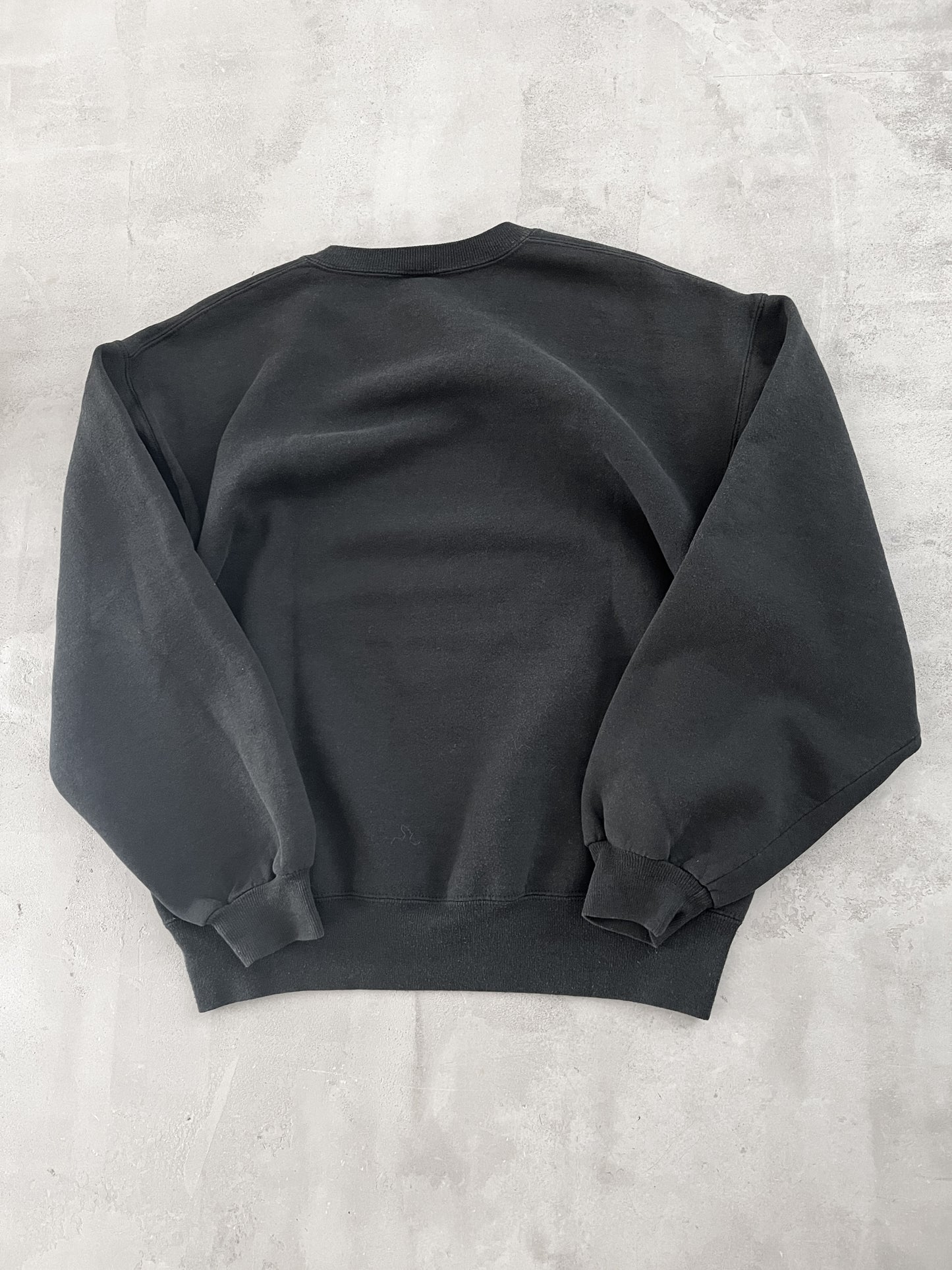 BLACK RUSSELL SWEATER - 1990S - L/M
