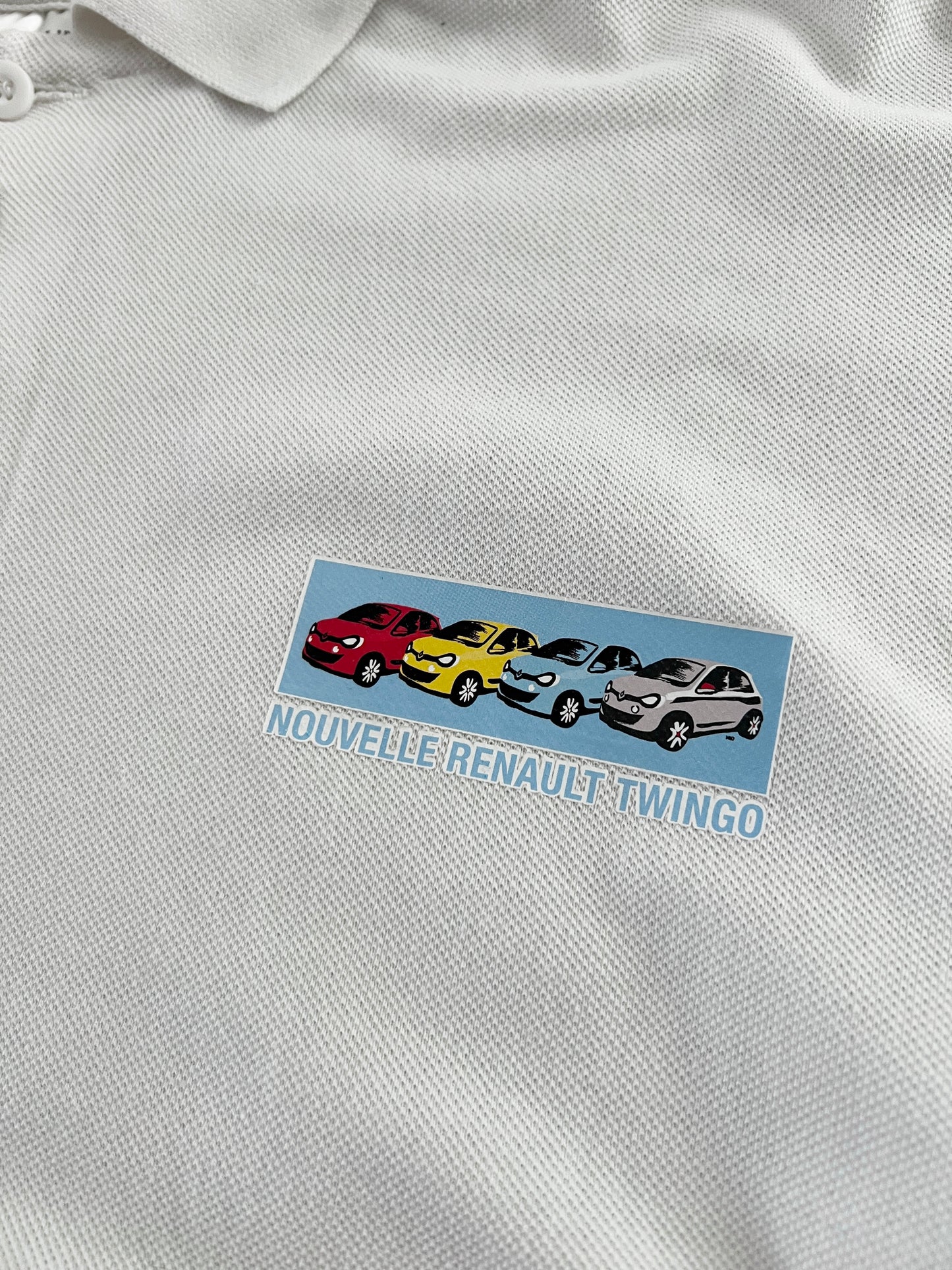 WHITE RENAULT TWINGO LONGSLEEVE - 2000S - L/M